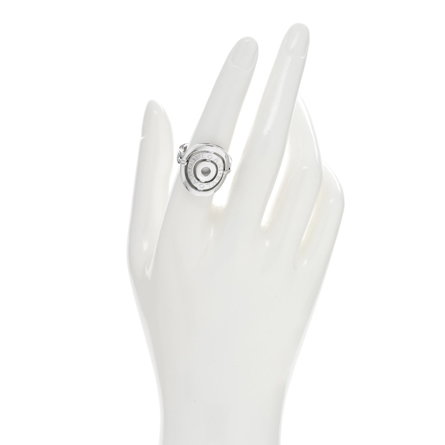 18K White Gold Astrale Cerchi Ring 54 7
