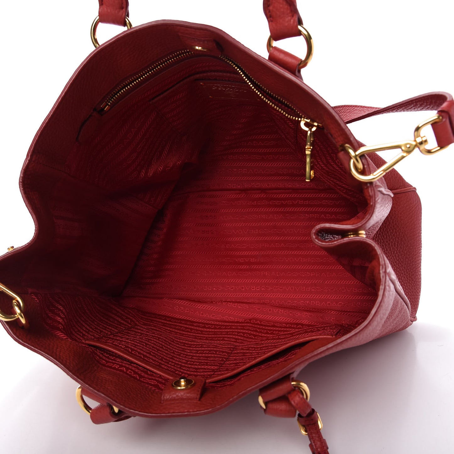 Vitello Daino Tote Rosso
