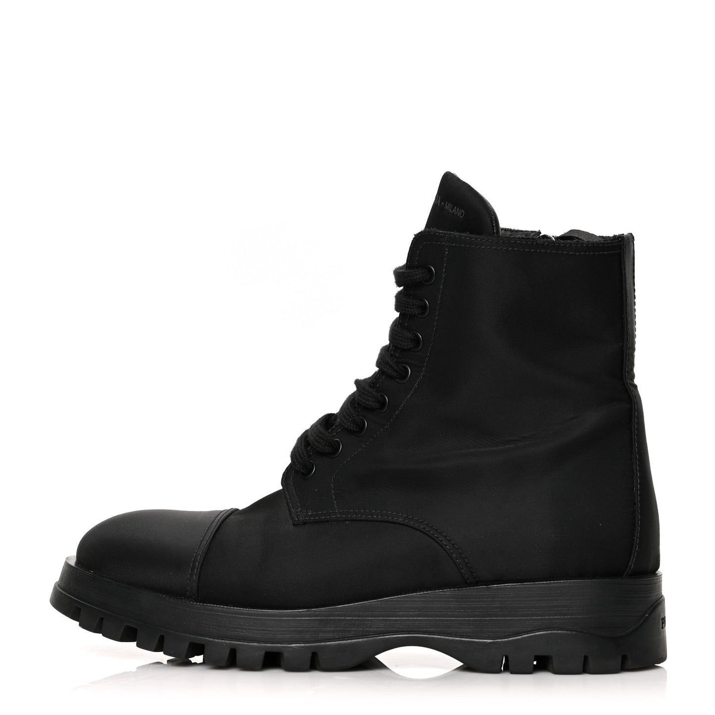 Nylon Gabardine Captoe 30mm Combat Boots 37.5 Black