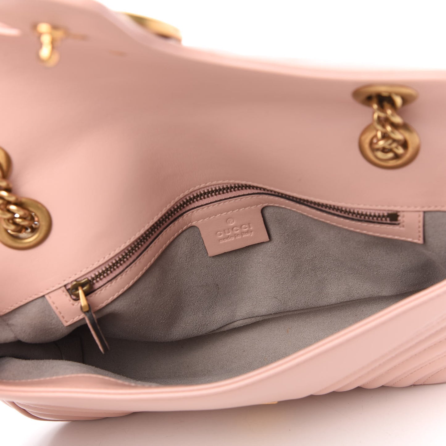 Calfskin Matelasse Small GG Marmont Shoulder Bag Perfect Pink