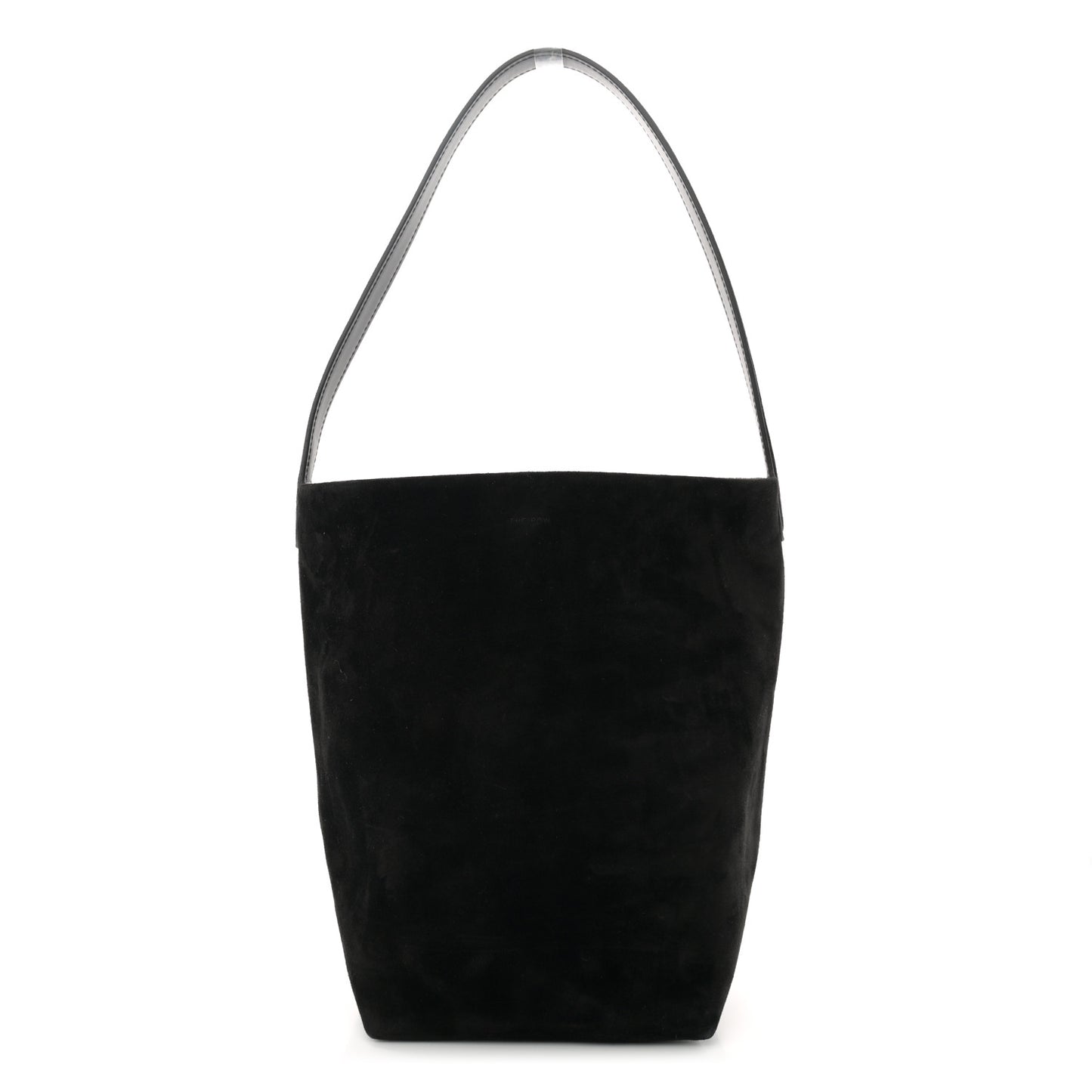 Suede Calfskin Medium N/S Park Tote Black