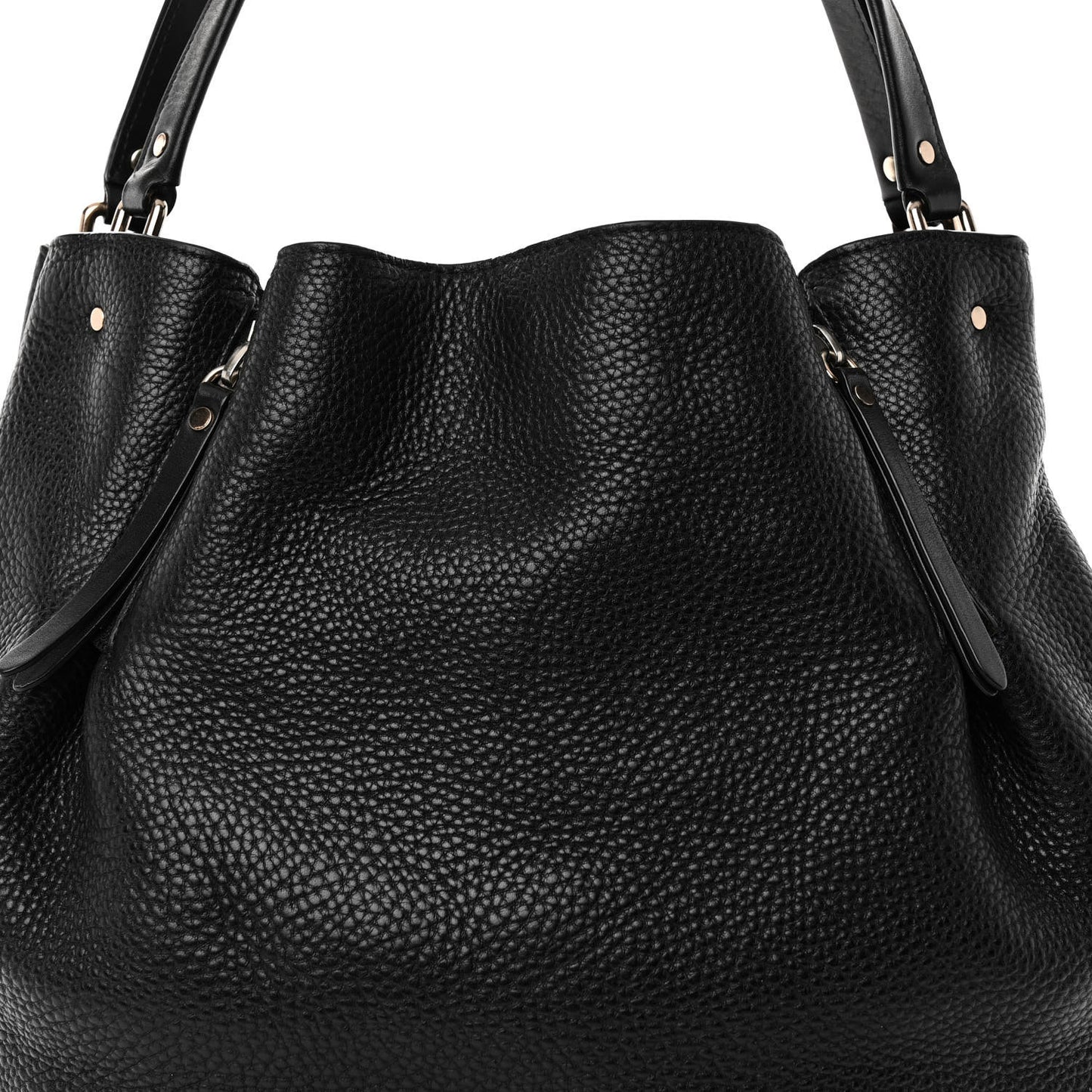 Grainy Calfskin House Check Medium Maidstone Black