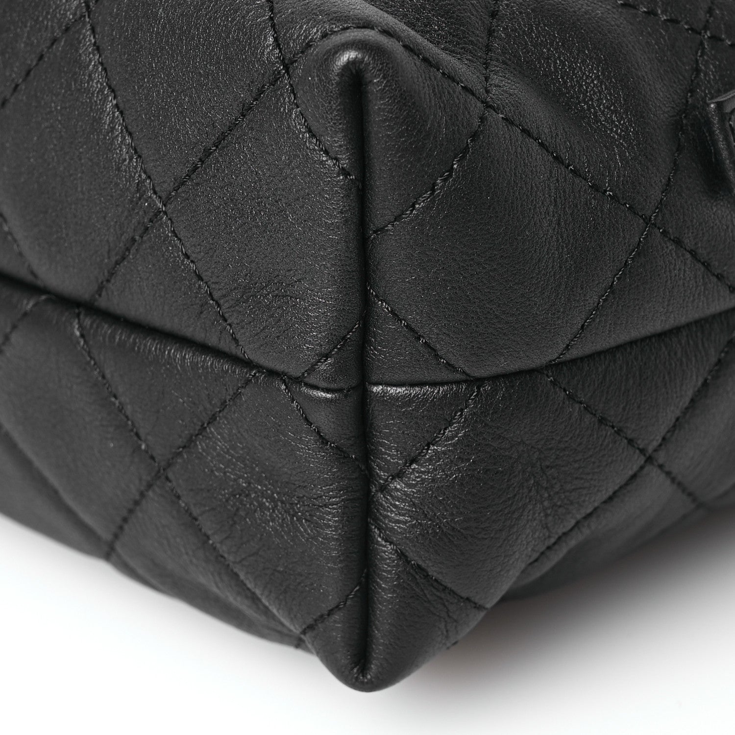 Chanel Calfskin Quilted Mini Bowling Bag Black 10 of 10
