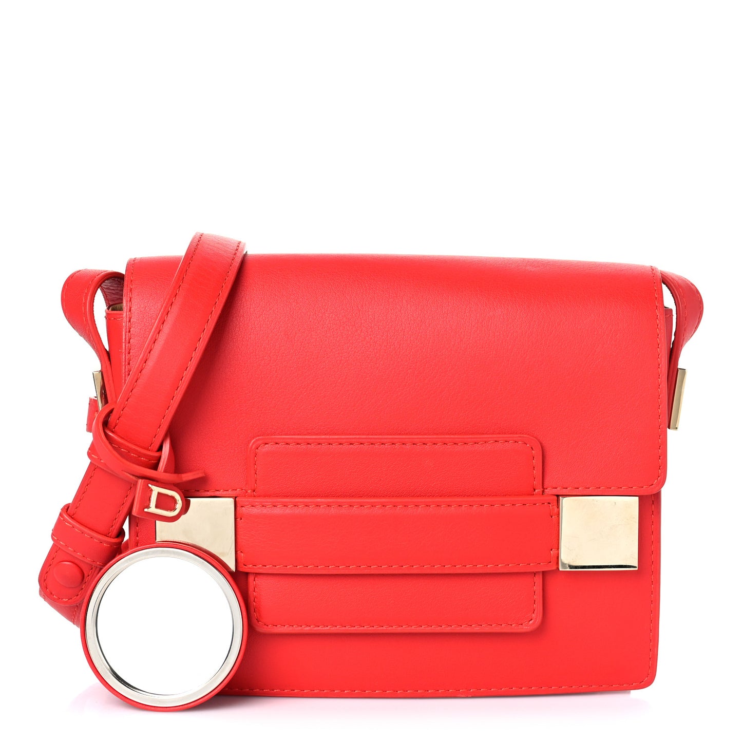 Calfskin Mini Madame Crossbody Red