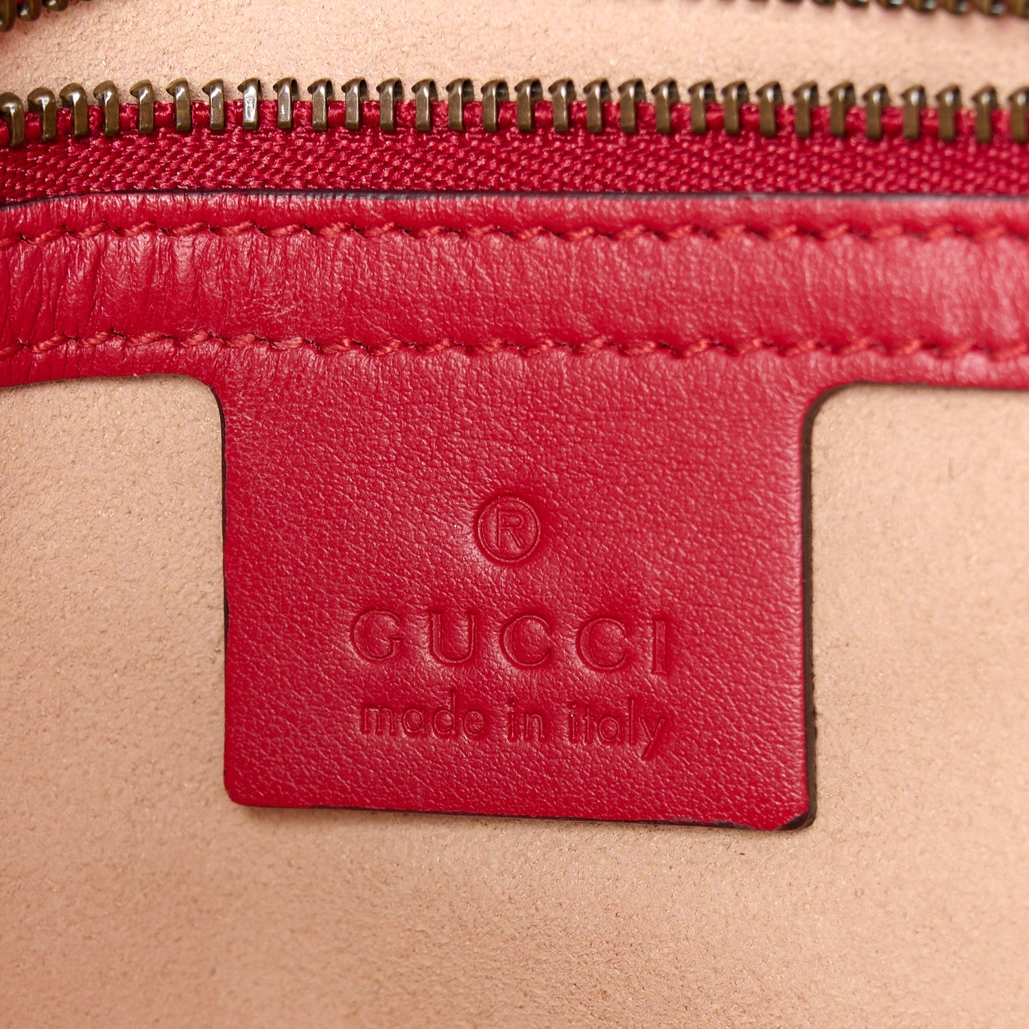 Gucci Calfskin Matelasse Small GG Marmont Shoulder Bag Hibiscus Red 6 of 11