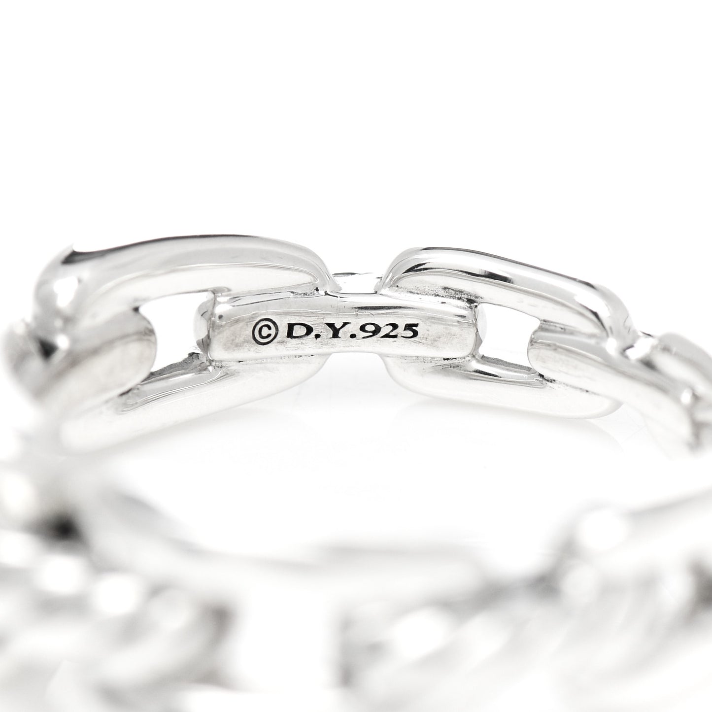 Sterling Silver 8mm Wellesley Link Ring 57 8
