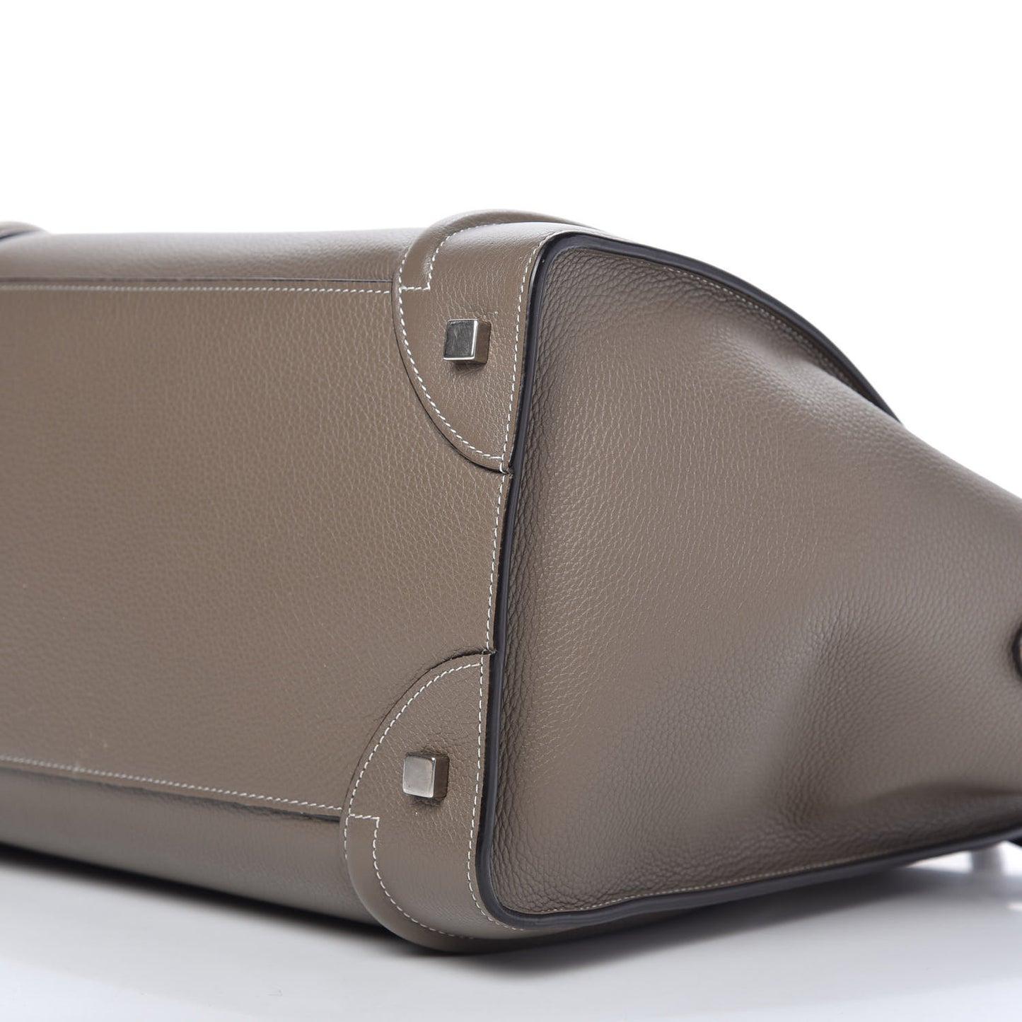 Drummed Calfskin Mini Luggage Souris