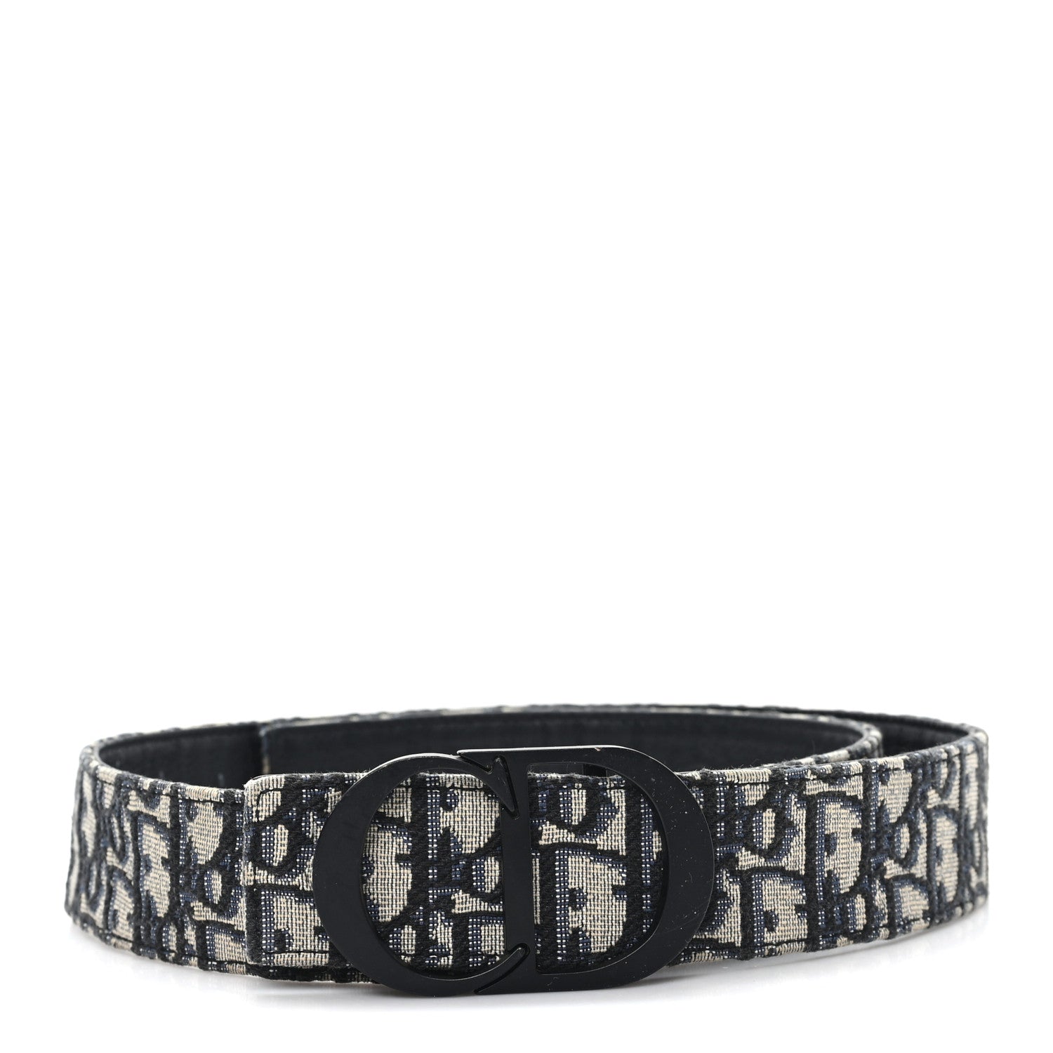 Christian Dior Oblique 35mm Belt 90 36 Blue Multi 1814963