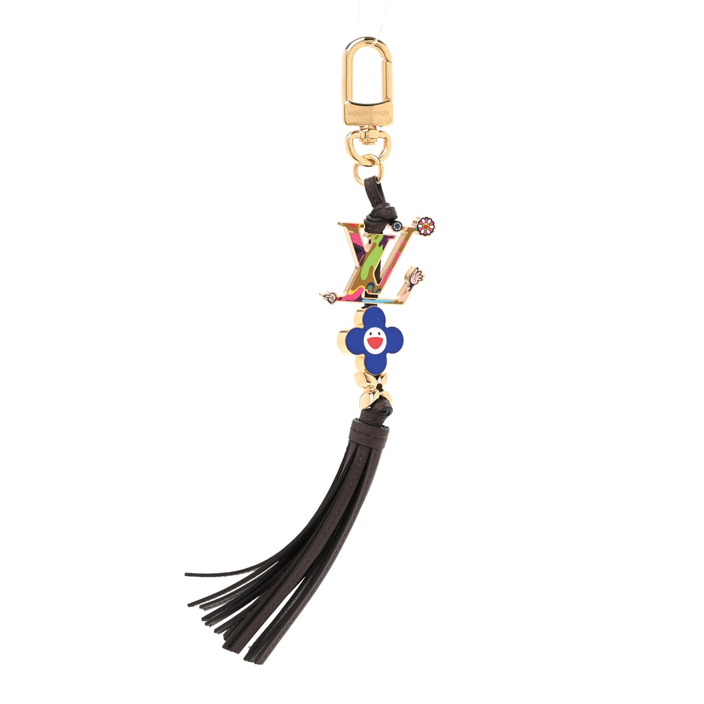 LV X TM LV Bloom Superflat Key Holder Multicolor