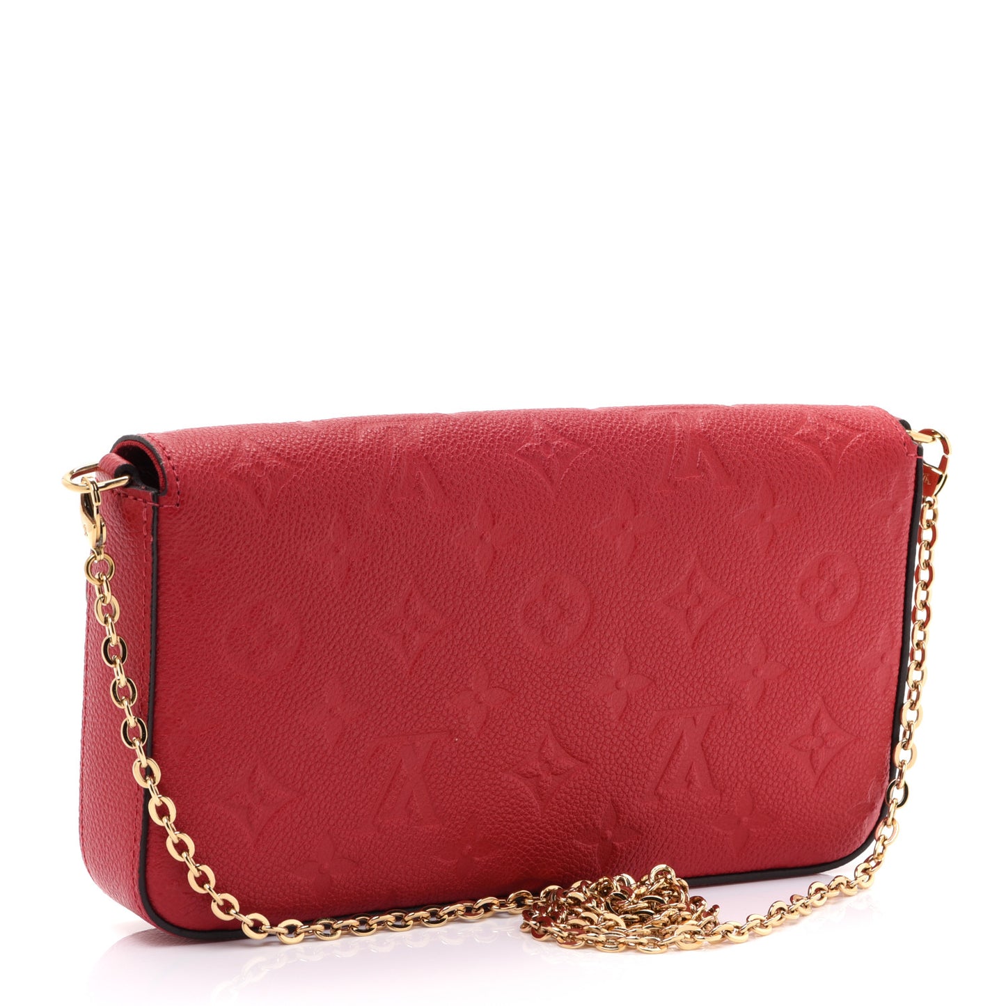 Empreinte Pochette Felicie Chain Wallet Scarlet