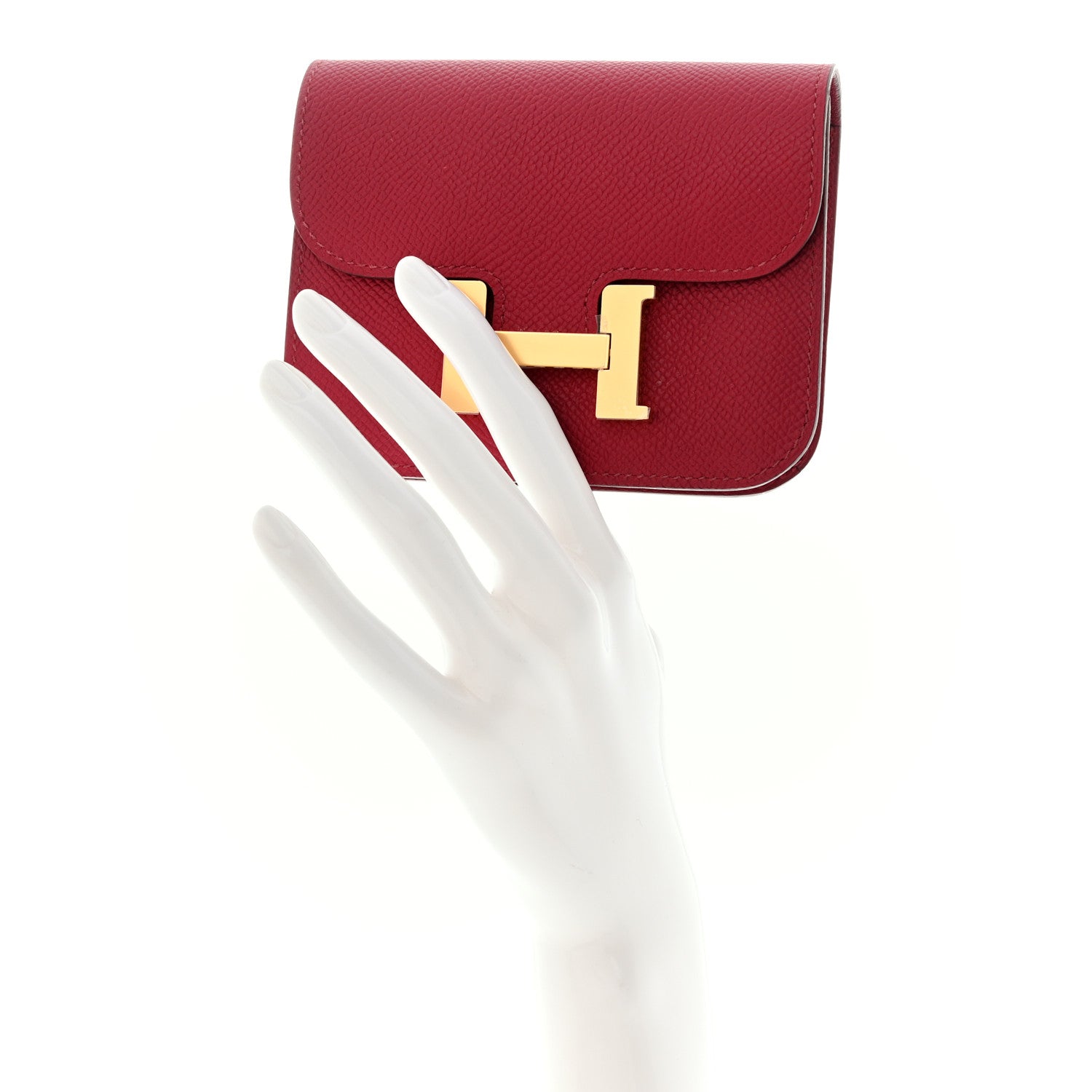 Hermes Epsom Constance Slim Wallet Rubis 2 of 9