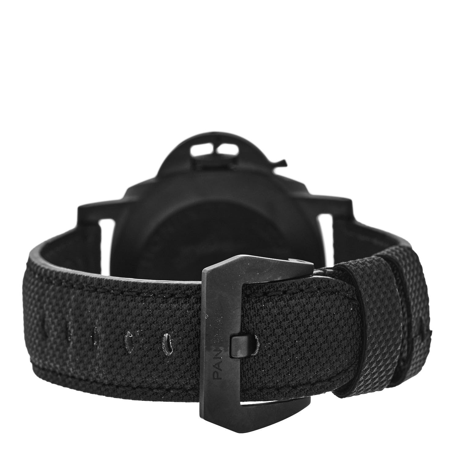 Panerai Carbon Fiber Fabric 44mm Luminor Chrono Carbotech Chronograph Automatic Watch Black PAM01219 3 of 4