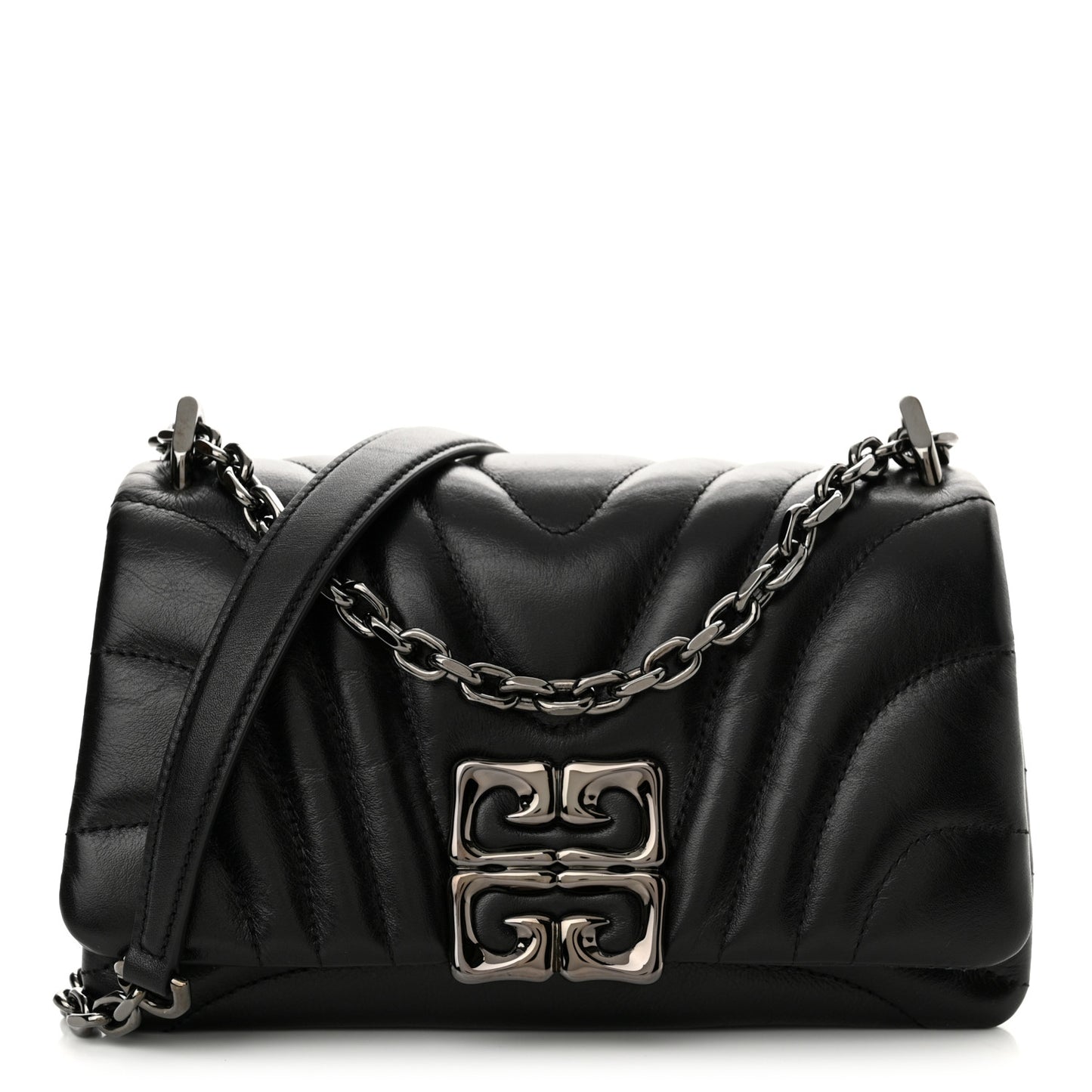 Calfskin Quilted Small 4G Shoulder Bag Black