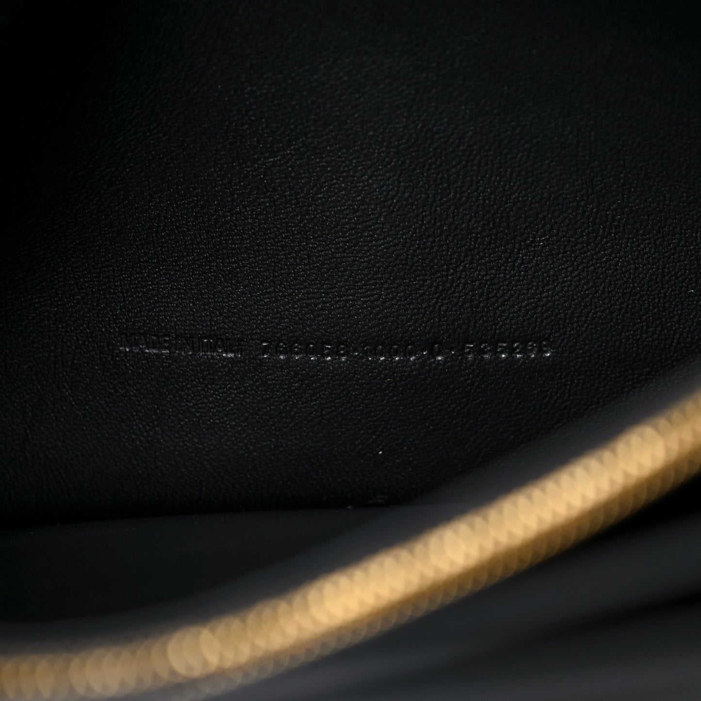 Paper Calfskin Large Crush Sling Bag Black