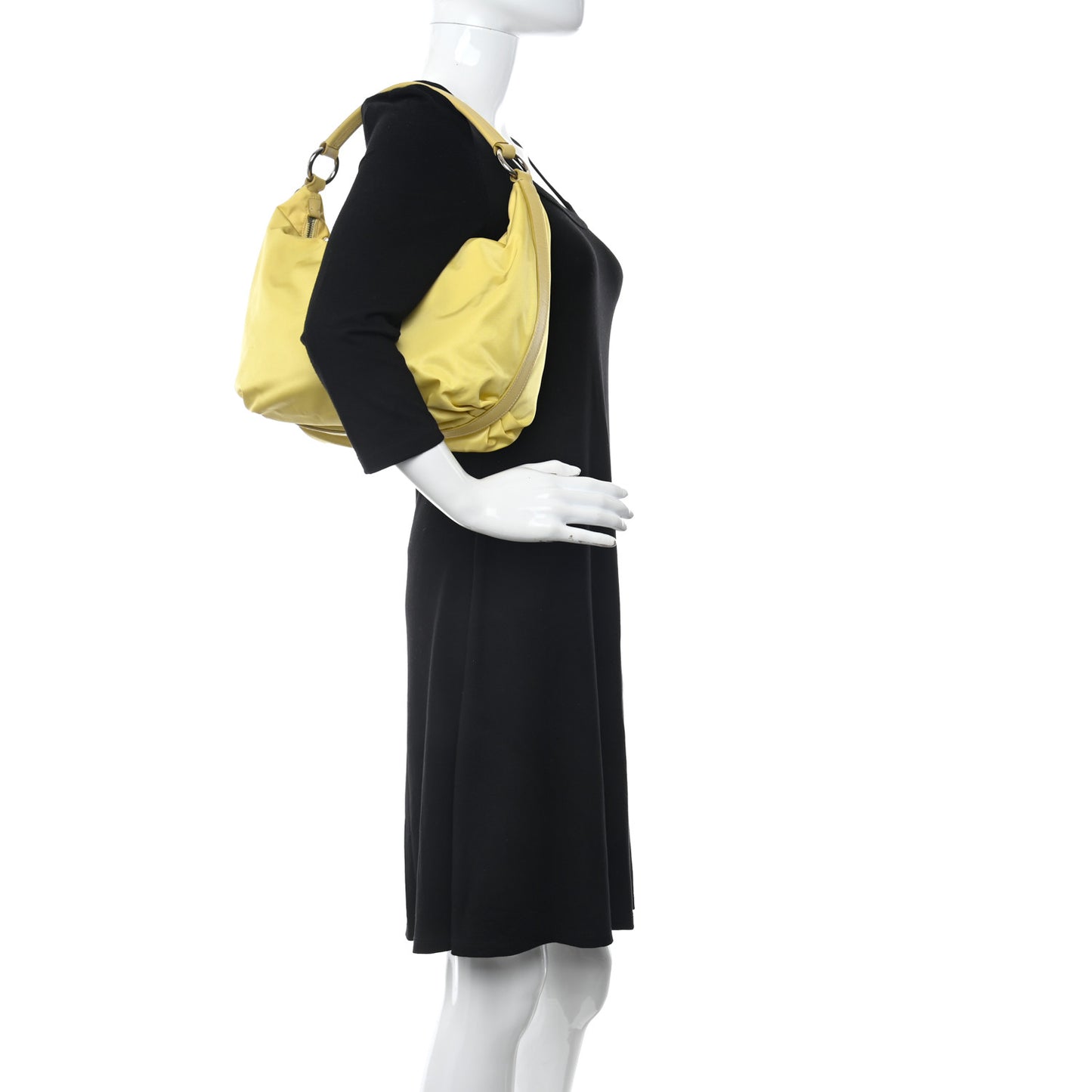 Tessuto Nylon Saffiano Sacca Shoulder Bag Ananas