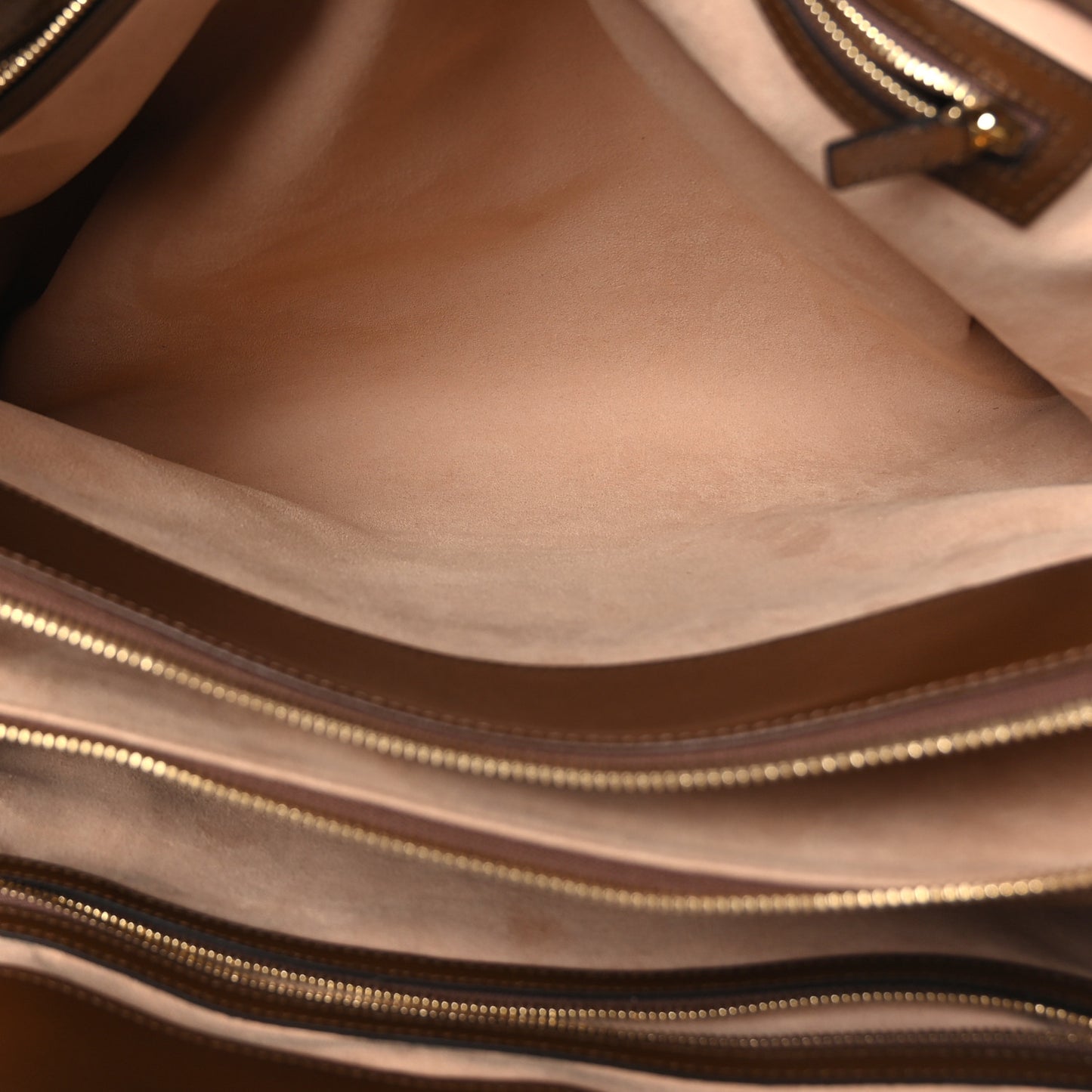 GG Supreme Monogram Azalea Calfskin Web Large Jackie 1961 Tote Beige Ebony Brown Sugar