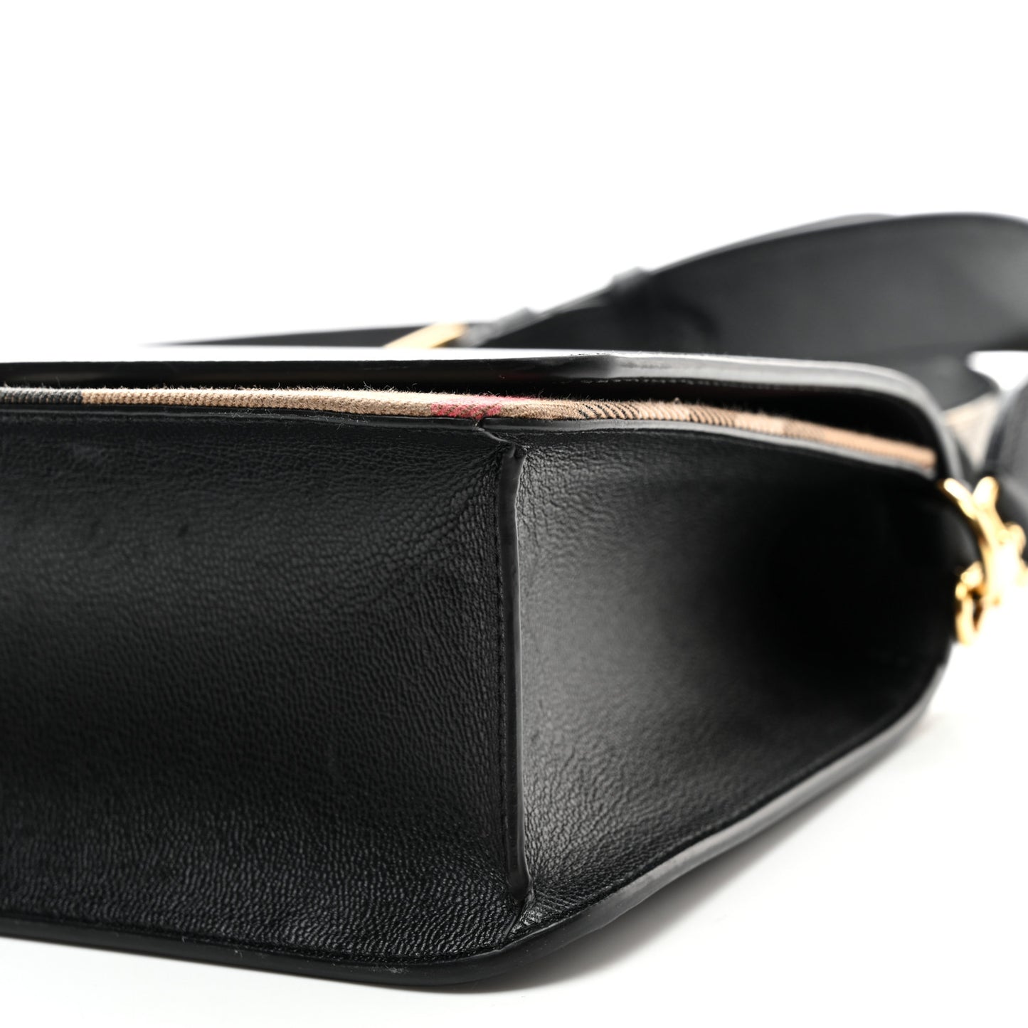 Derby Calfskin House Check Mackford Crossbody Bag Black