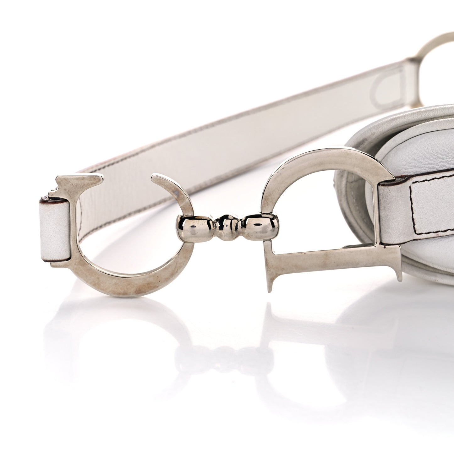 Calfskin Saddle Bag White