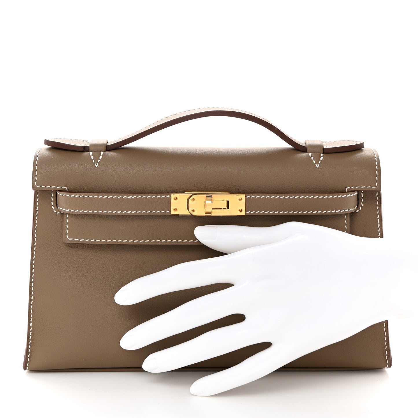 Swift Kelly Pochette Clutch Etoupe