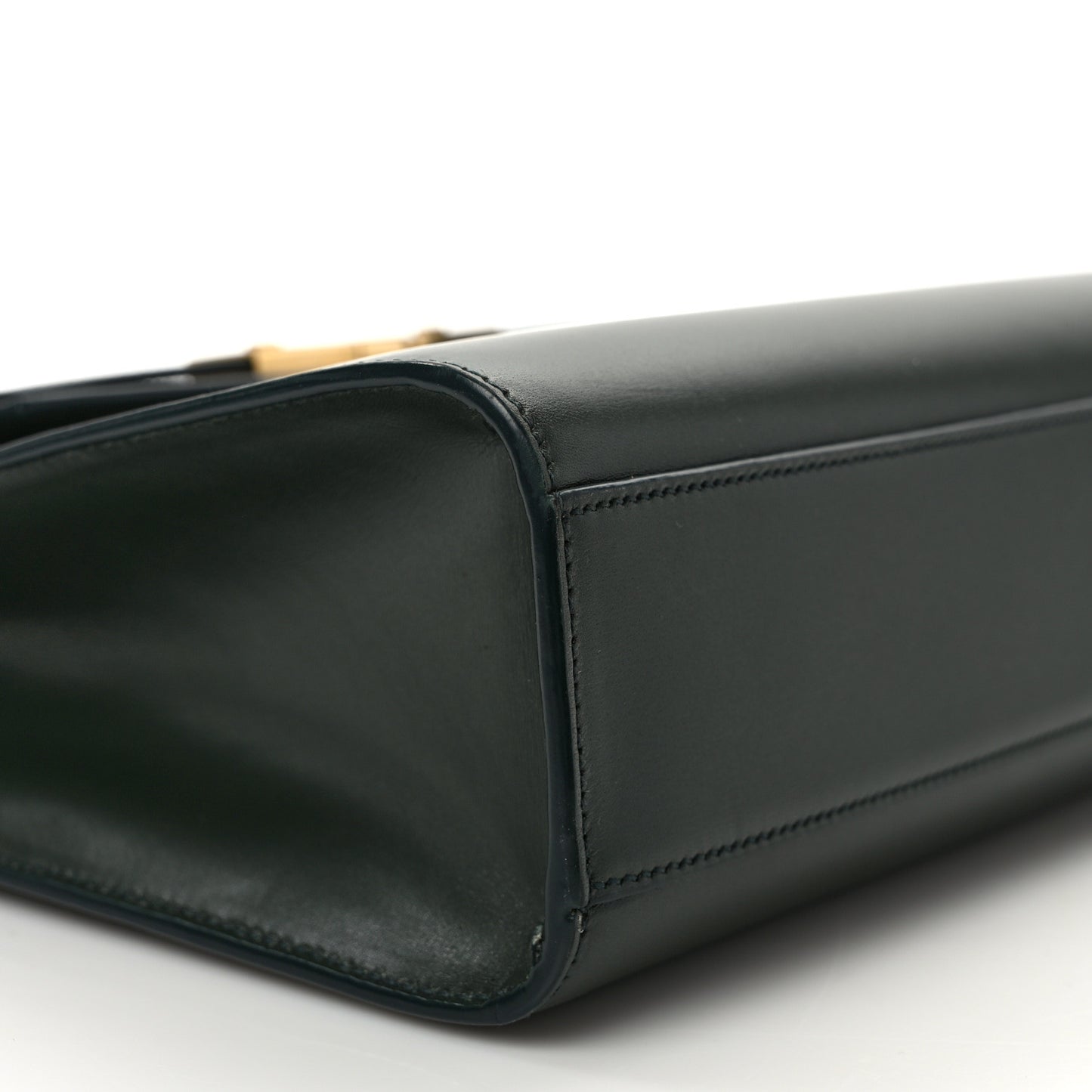 Smooth Calfskin Manhattan Shoulder Bag Dark Green