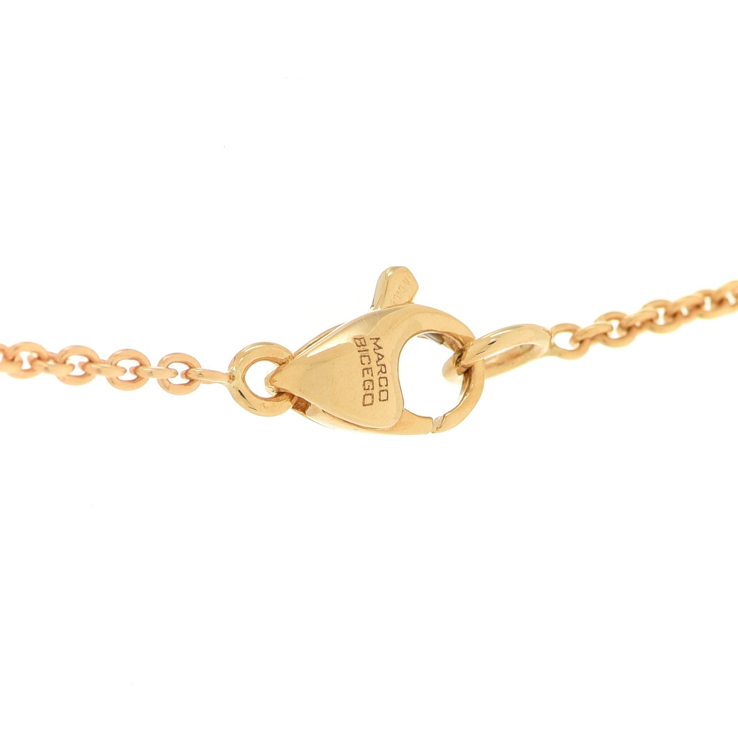 Marco Bicego 18K Yellow Gold Smoky Quartz Siviglia Pendant Necklace 5 of 5