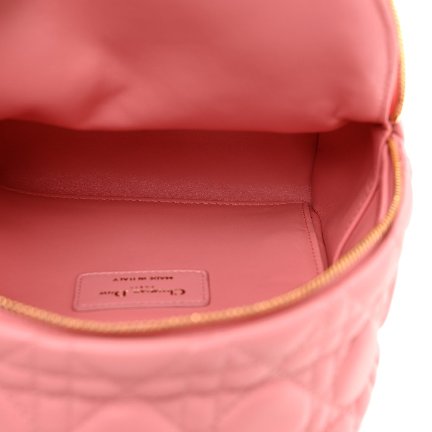 Lambskin Cannage Mini Backpack Peach Blossom