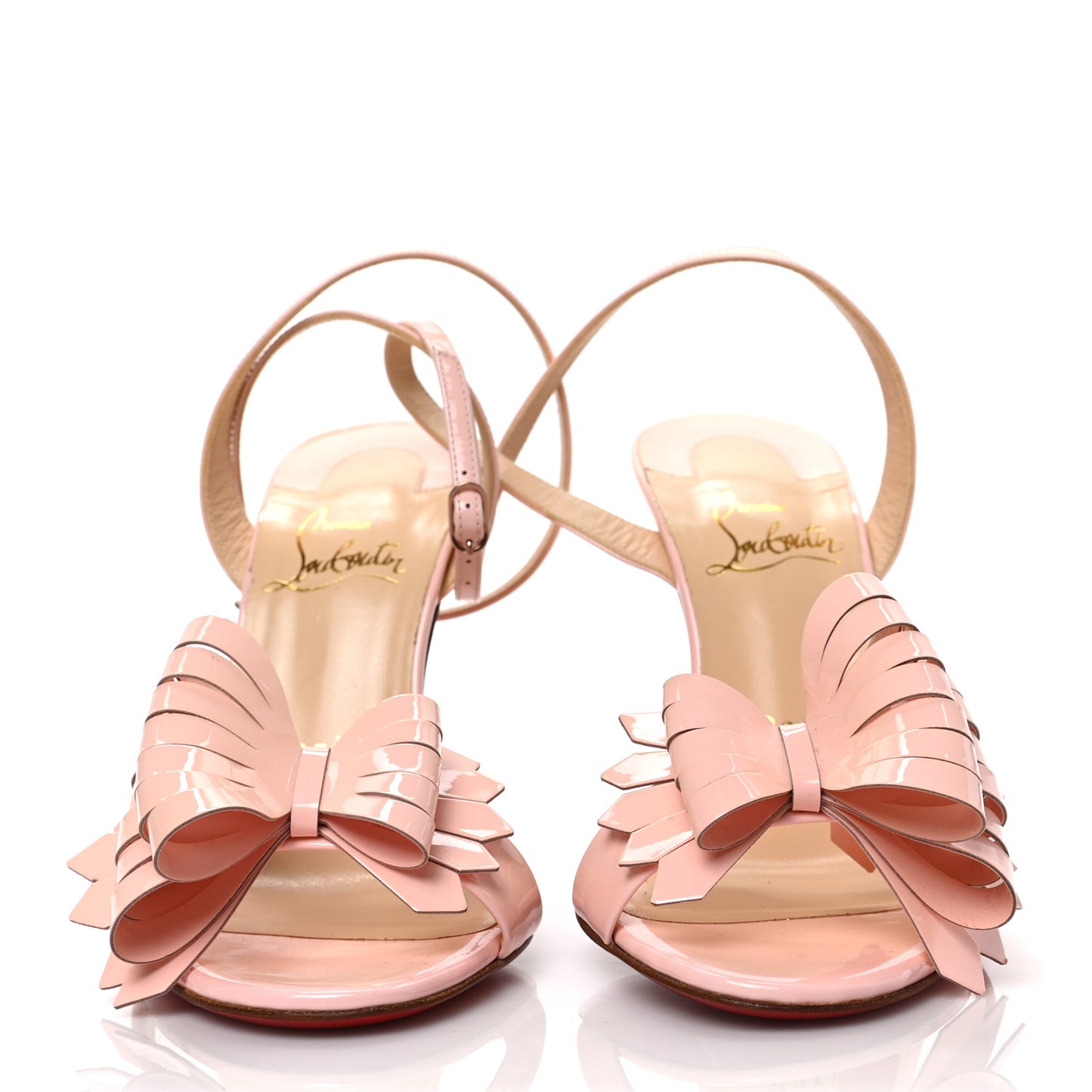 Patent Miss Valois 100 Bow Sandals 36 Pompadour