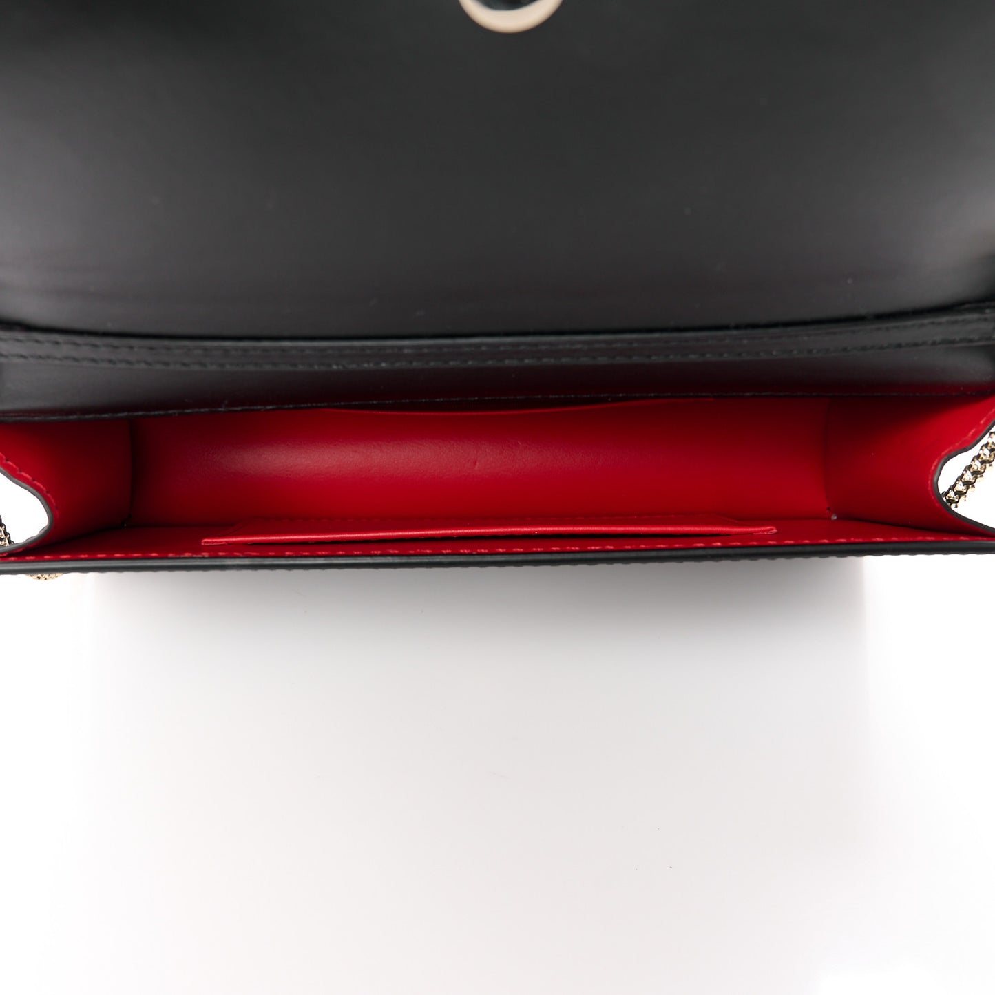 Satin Calfskin Laminated Loubi54 Crossbody Clutch Black