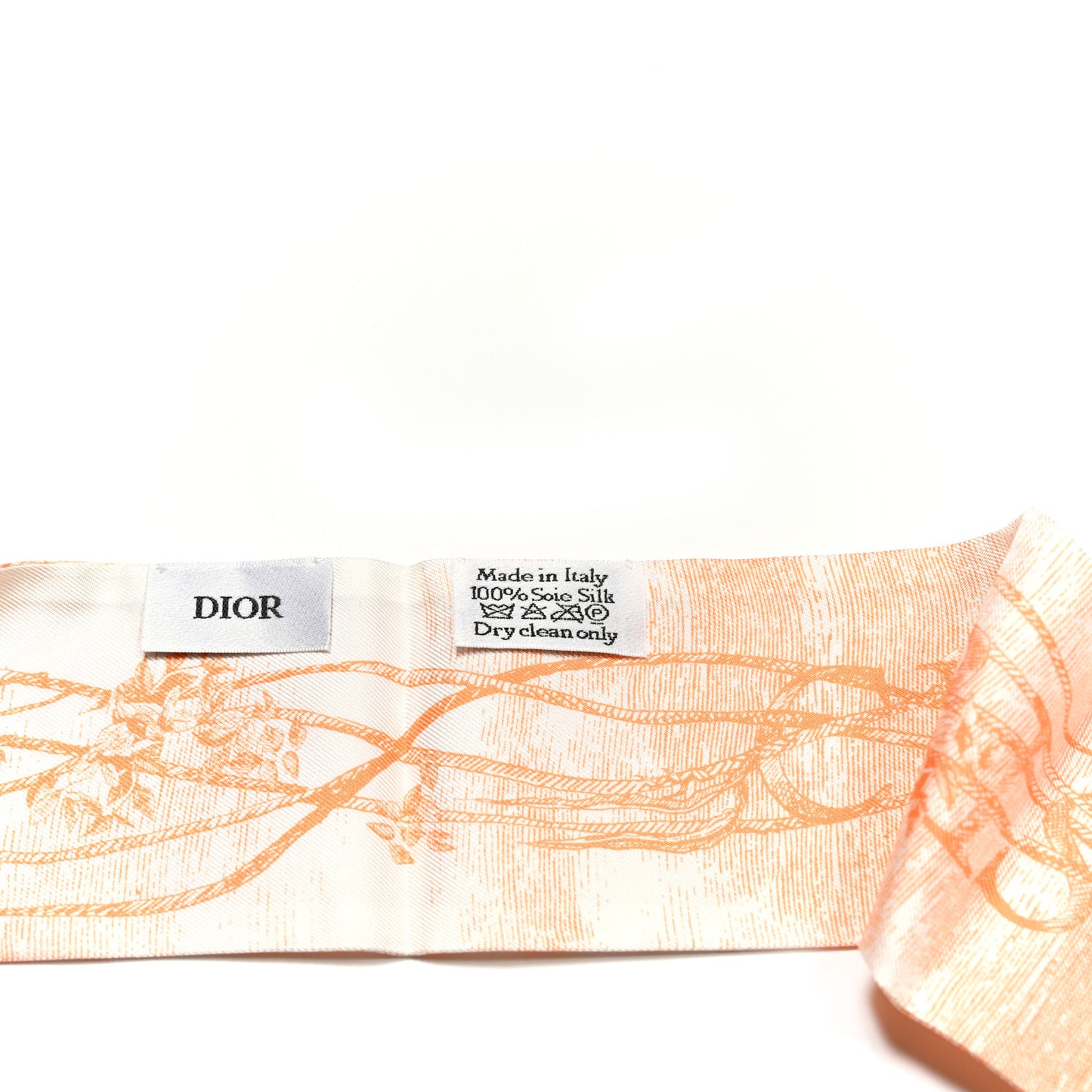 Silk ABCDior "S" Mitzah Scarf Rose
