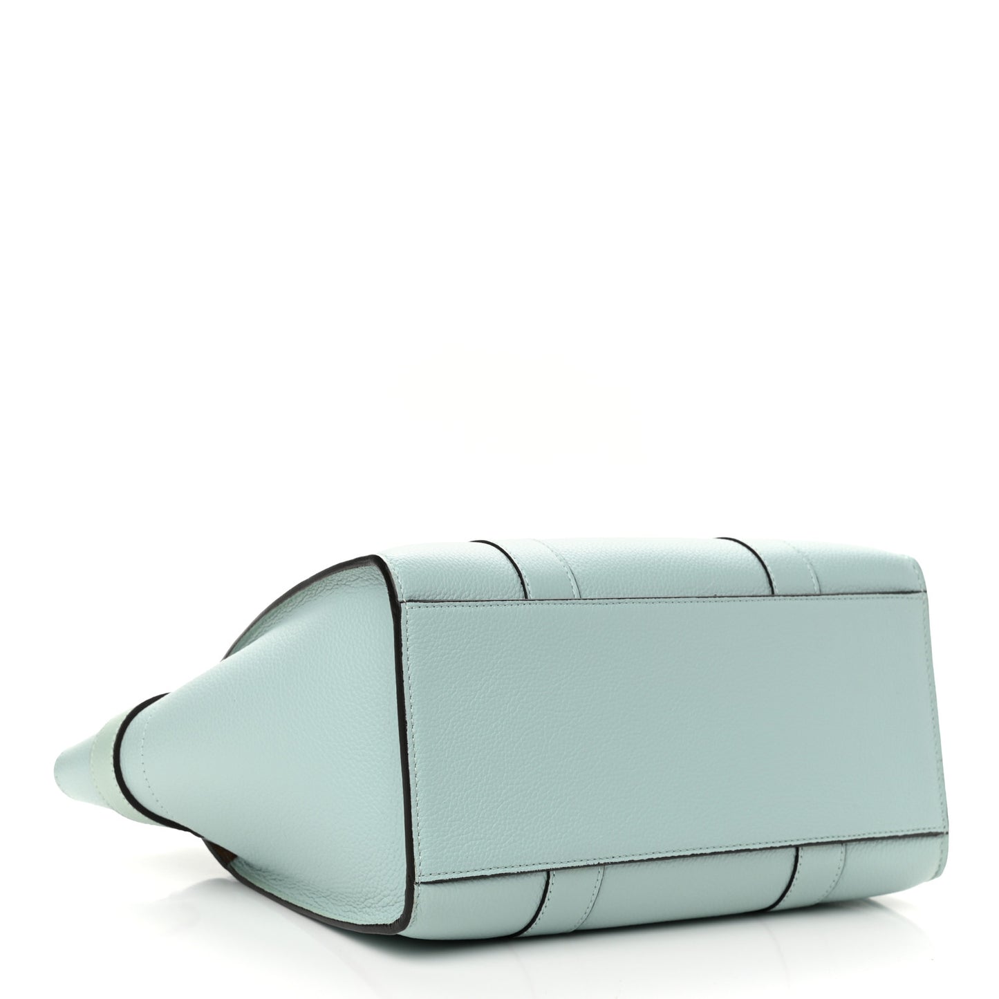 Small Classic Grain Small Bayswater Zip Tote Light Antique Blue