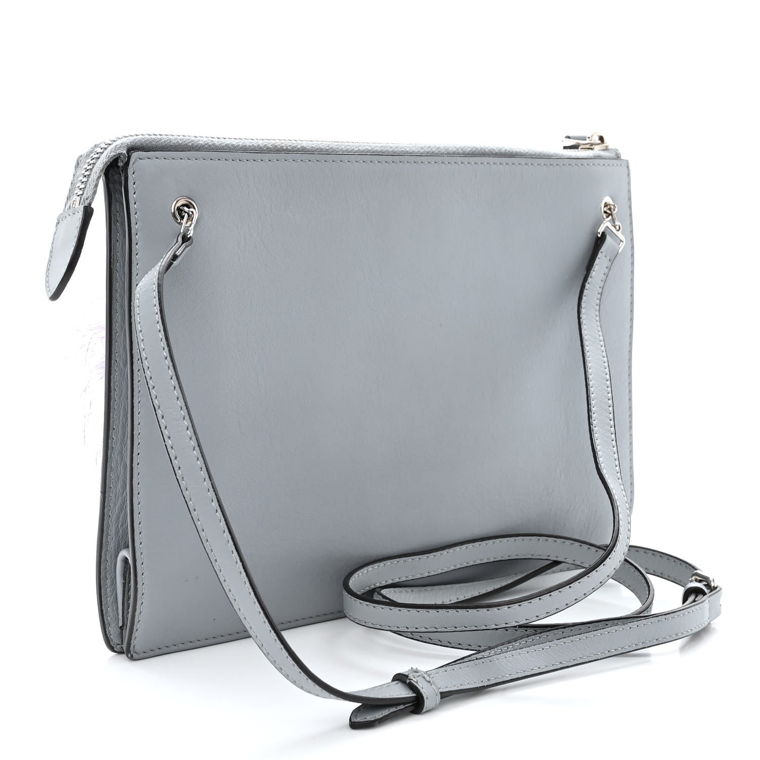 Fendi Vitello Dolce Fox Elaphe Ayers Hypnoteyes Min 2Jours Pouch Polvere Viola Multicolor 3 of 15