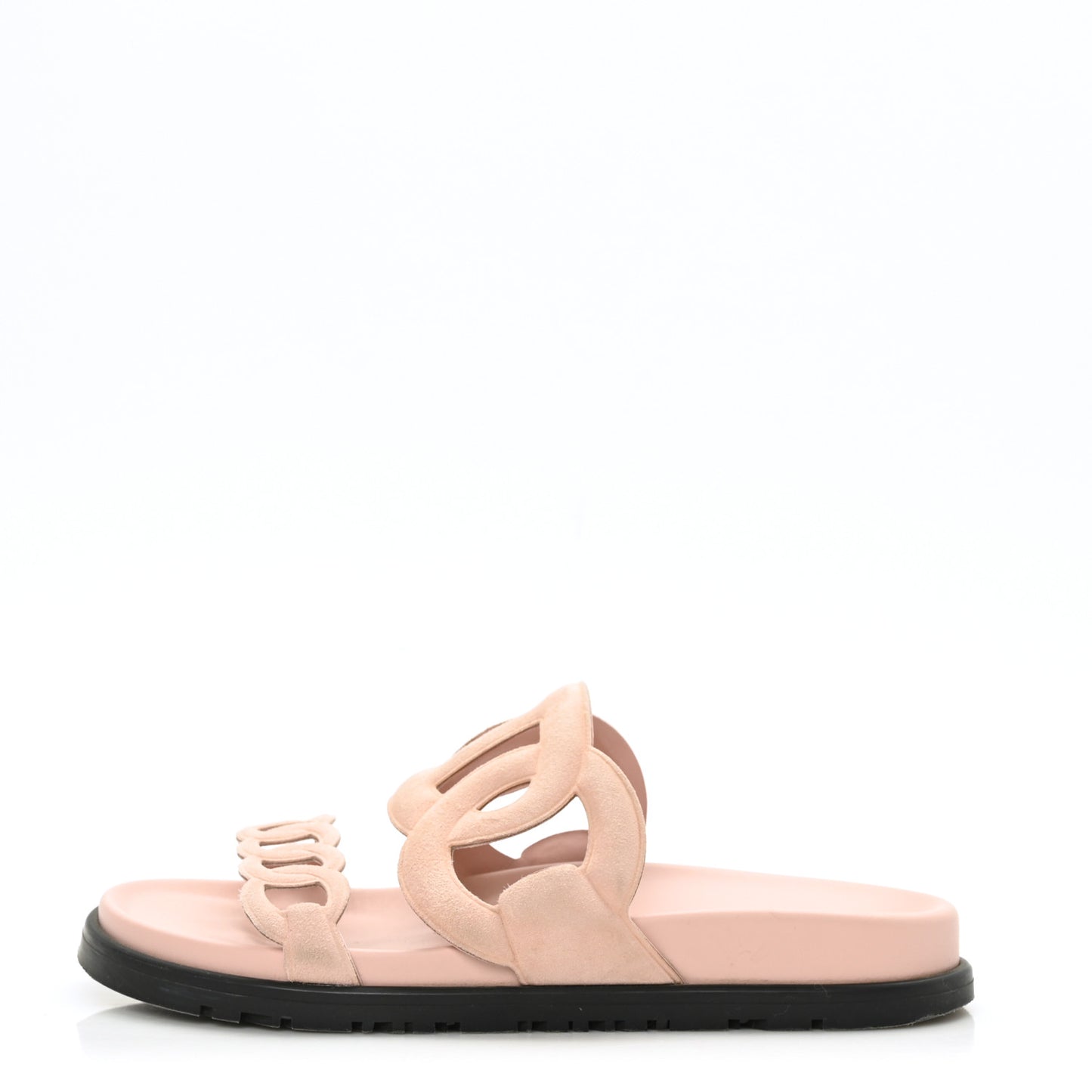 Suede Goatskin Extra Sandals 35.5 Rose Opaline