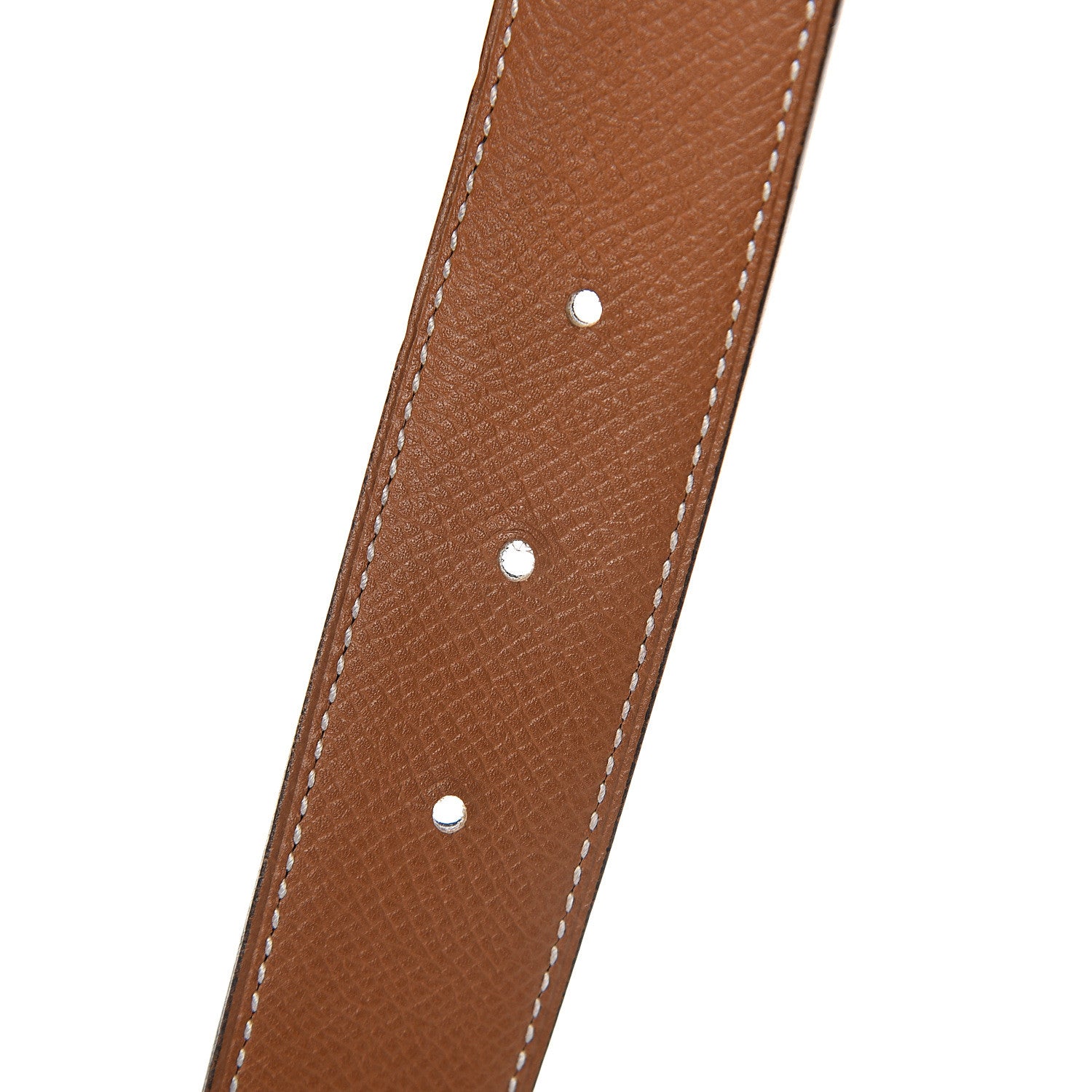 Hermes Epsom Swift Strie 32mm H Belt 80 Black Gold 4 of 5