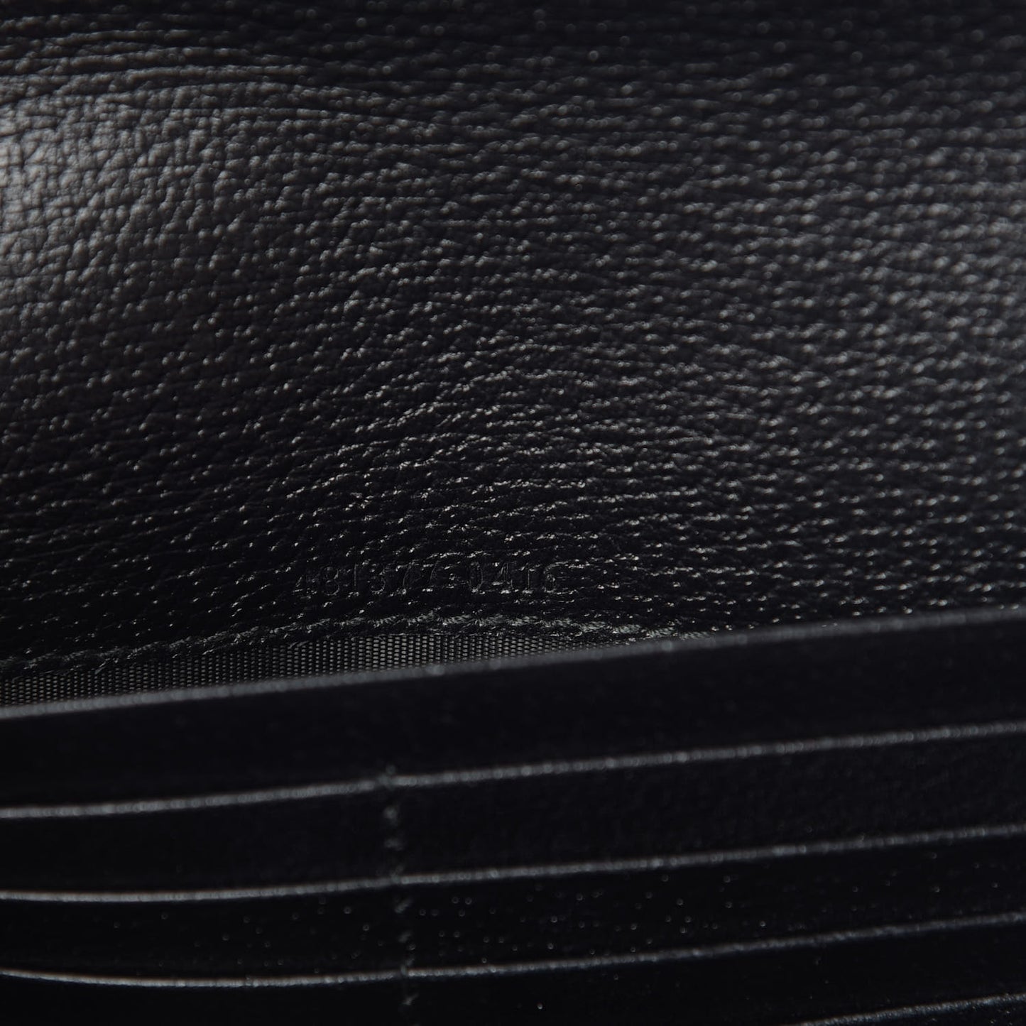 Calfskin Web Mini Dionysus Chain Wallet Black