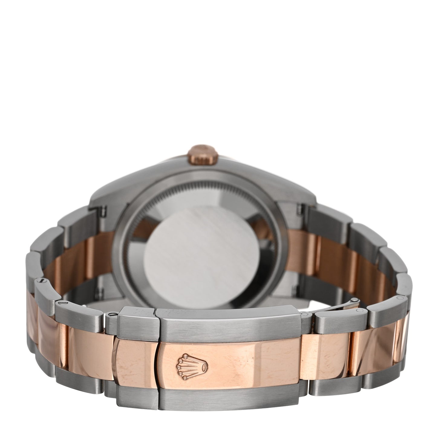 Stainless Steel 18K Everose Gold 36mm Oyster Perpetual Datejust Watch White Roman 126231
