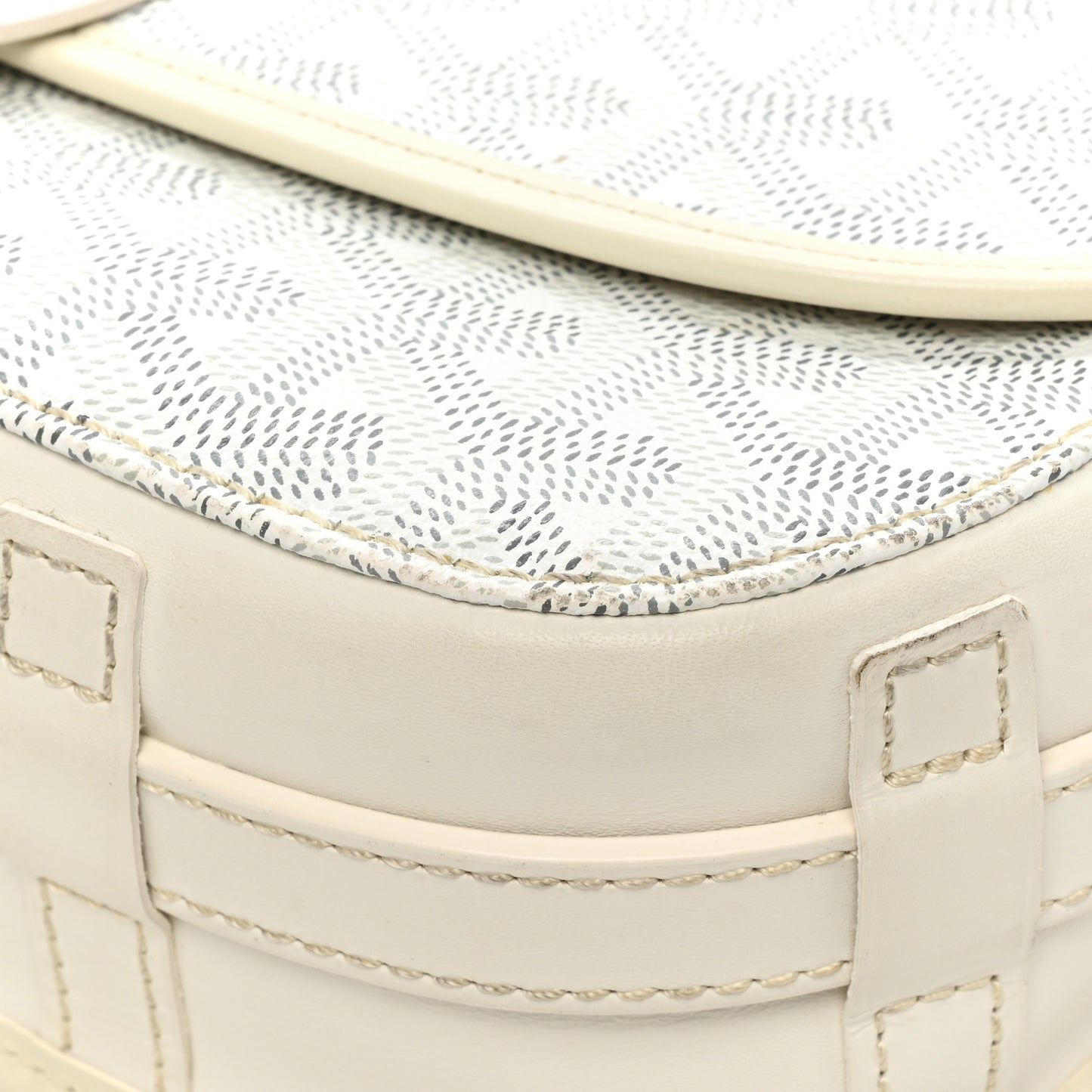 Goyardine Belvedere II PM Messenger Bag White