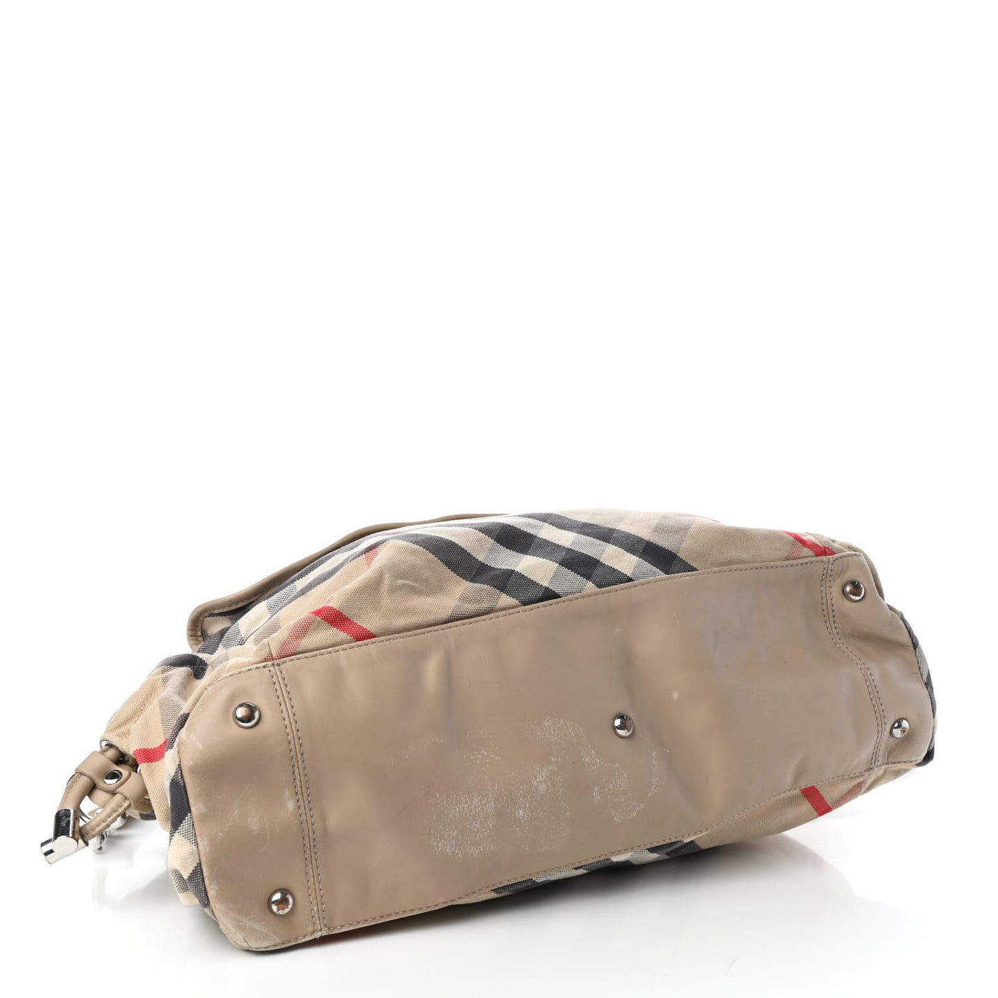 Nova Check Tote Diaper Bag Beige