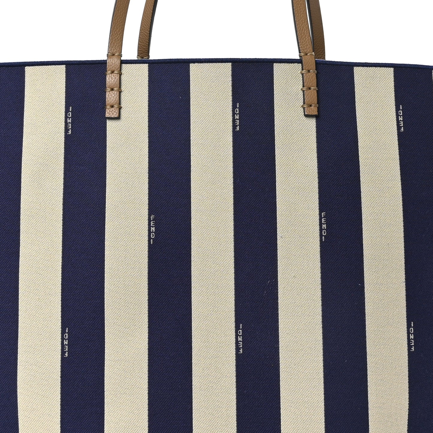 Pequin Vitello Reversible Large Shopping Tote Midnight Blue