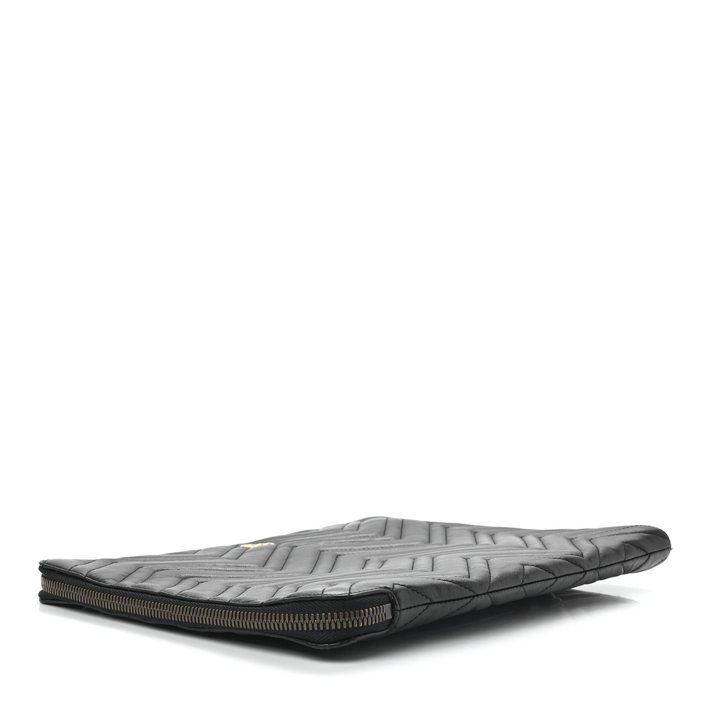 Calfskin Matelasse GG Marmont Portfolio Clutch Black