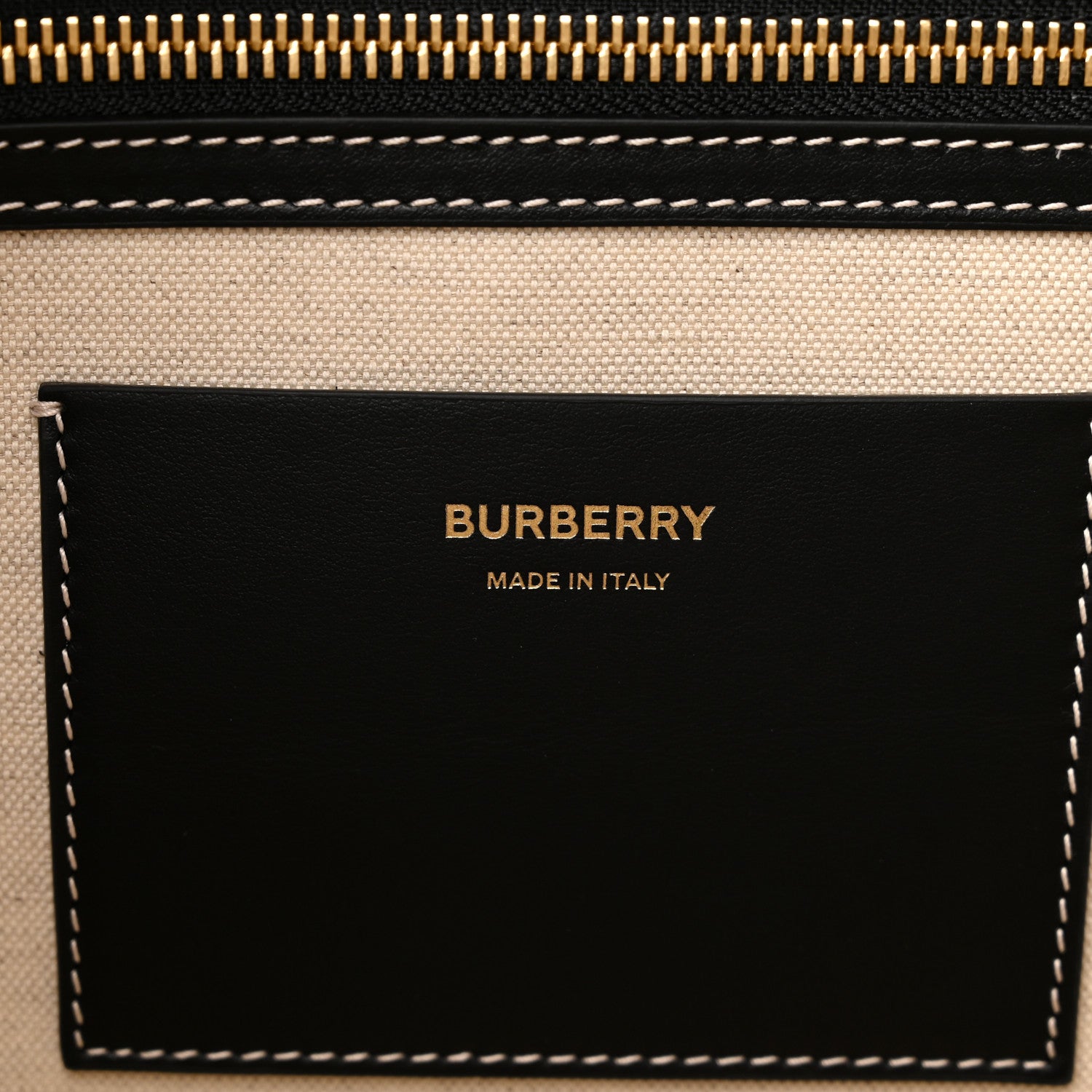 Burberry Calfskin Monogram Motif TB Medium Soft Tote Black 6 of 10