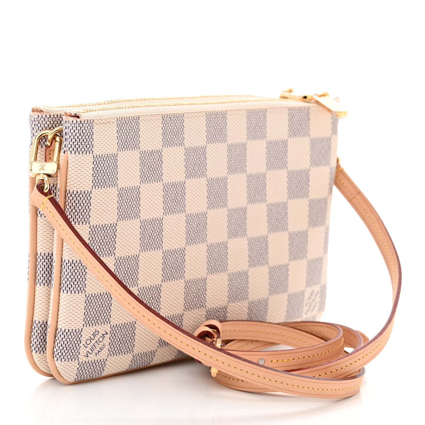 Damier Azur Double Zip Pochette
