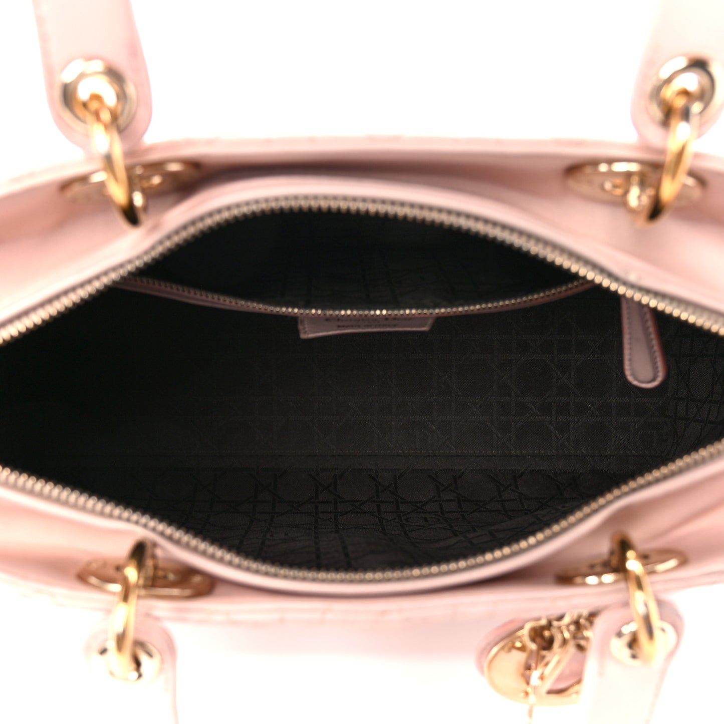 Lambskin Cannage Large Lady Dior Light Pink