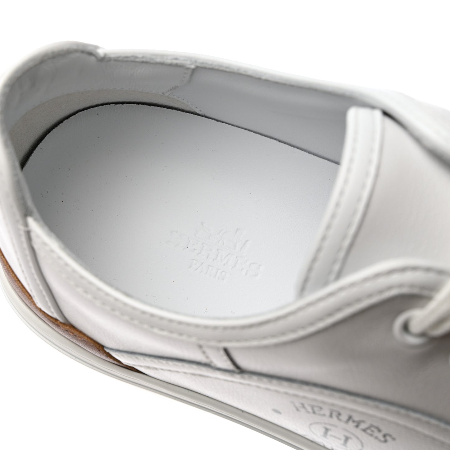 Calfskin Mens Get Sneakers 40 White