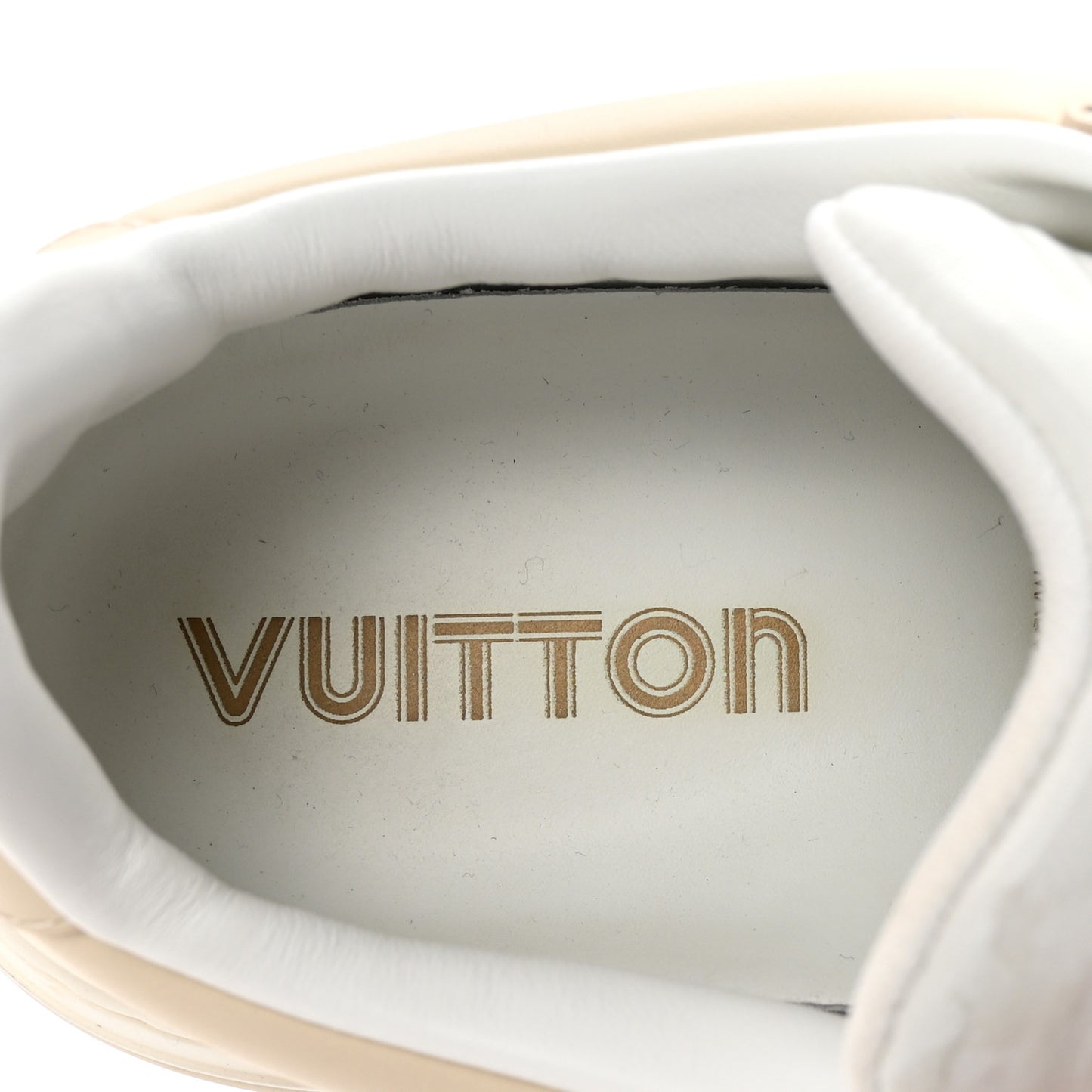 Canvas Calfskin Monogram LV Groovy Platform Sneakers 38 Beige