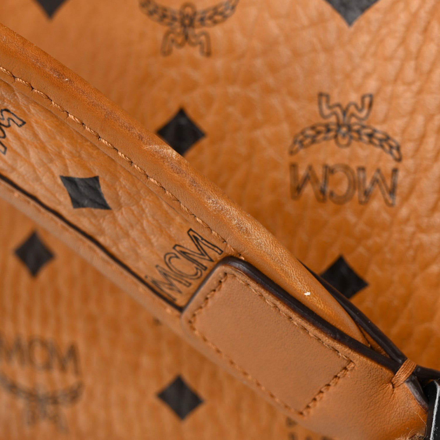 MCM X SAMBYPEN Visetos Small Stark Backpack Cognac 22 of 30