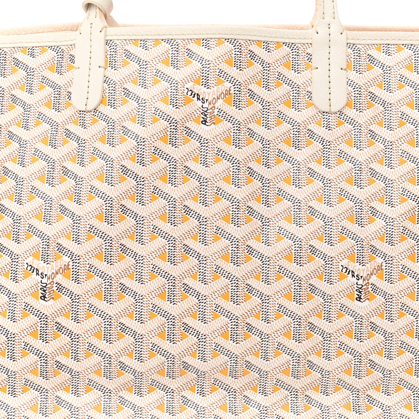 Goyardine Saint Louis Claire Voie PM White Orange