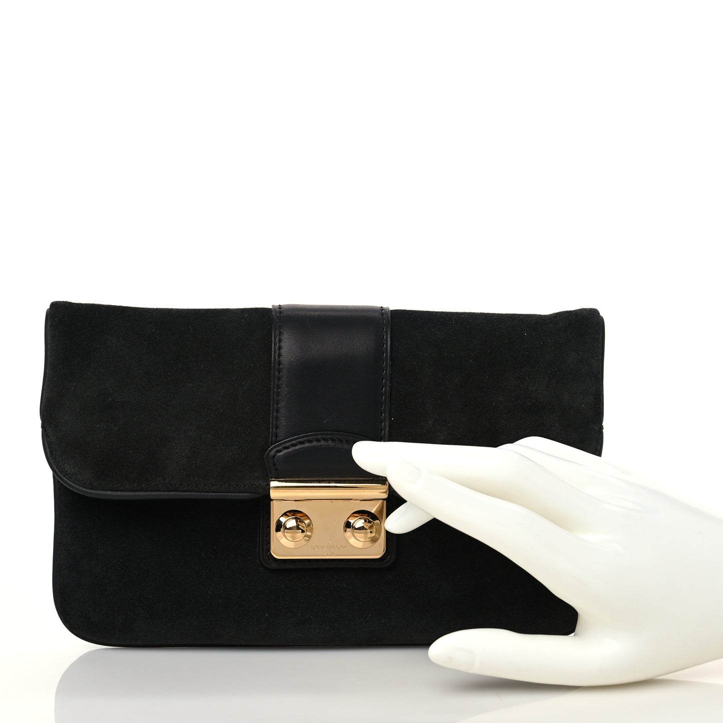 Suede Sofia Coppola Slim Clutch MM