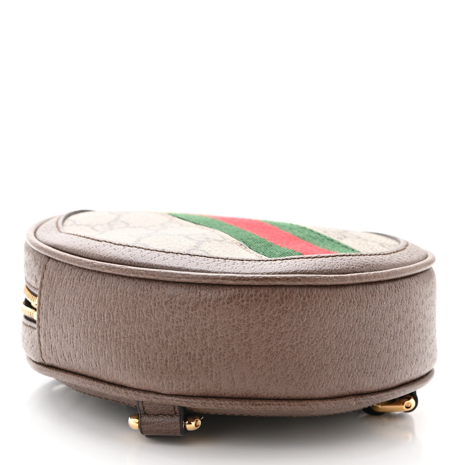 Gucci GG Supreme Monogram Web Mini Ophidia Round Backpack Brown 4 of 10