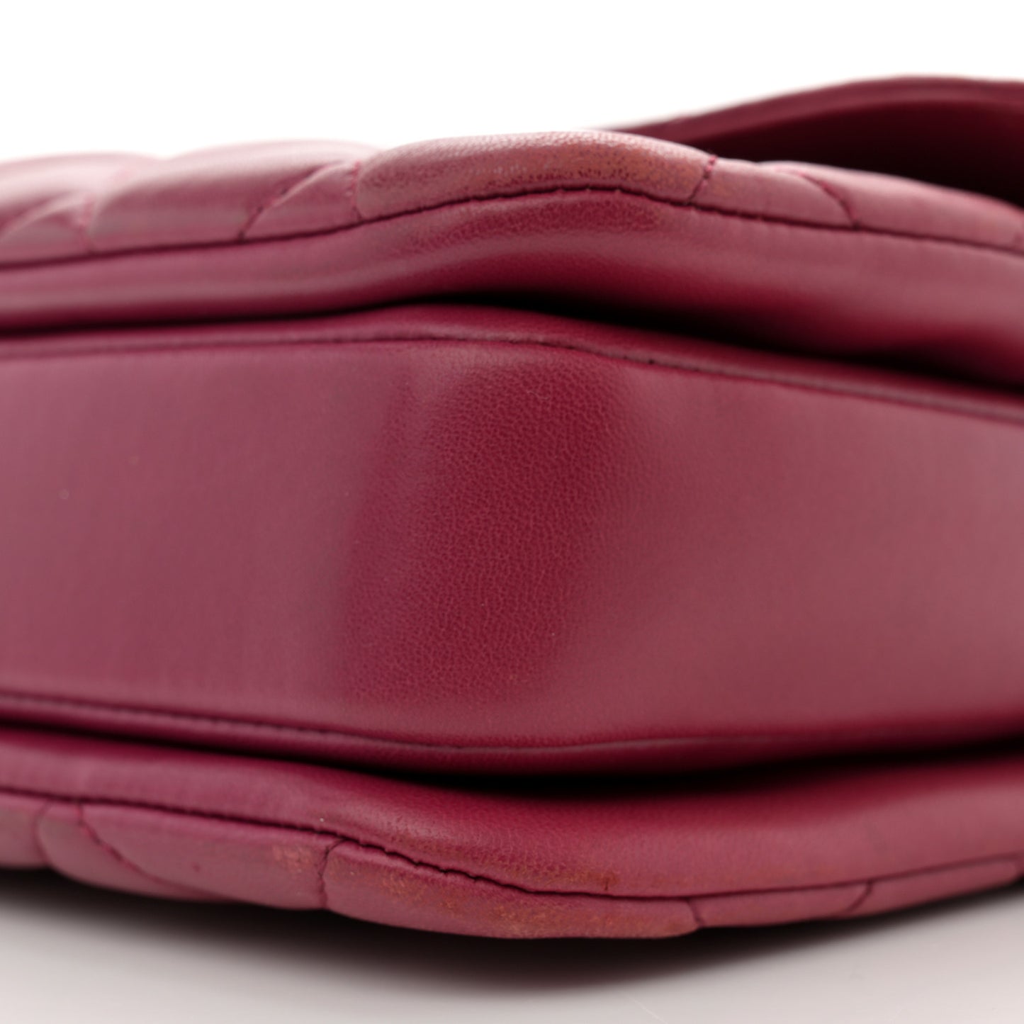 Lambskin Quilted Medium Trendy CC Flap Dual Handle Bag Dark Pink