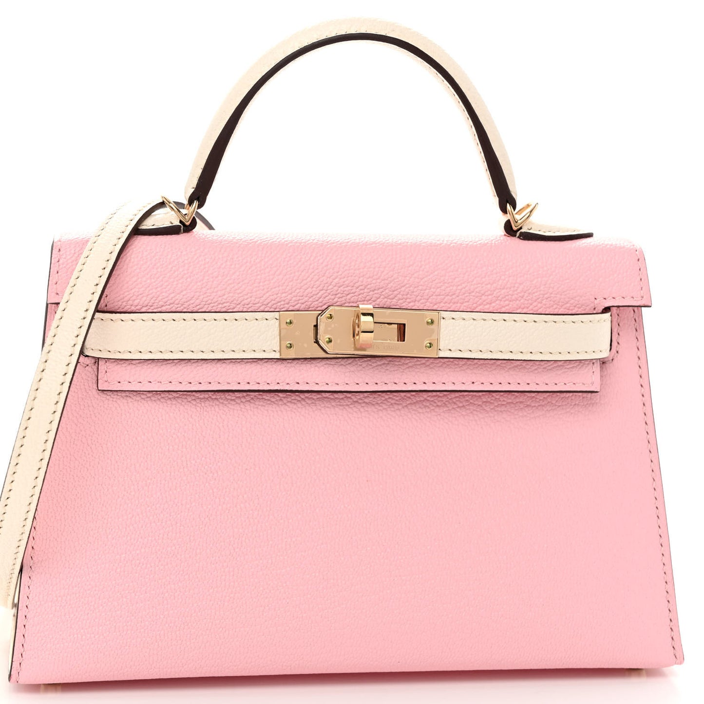 Chevre Mysore Horseshoe Mini Kelly Sellier 20 Rose Sakura Nata